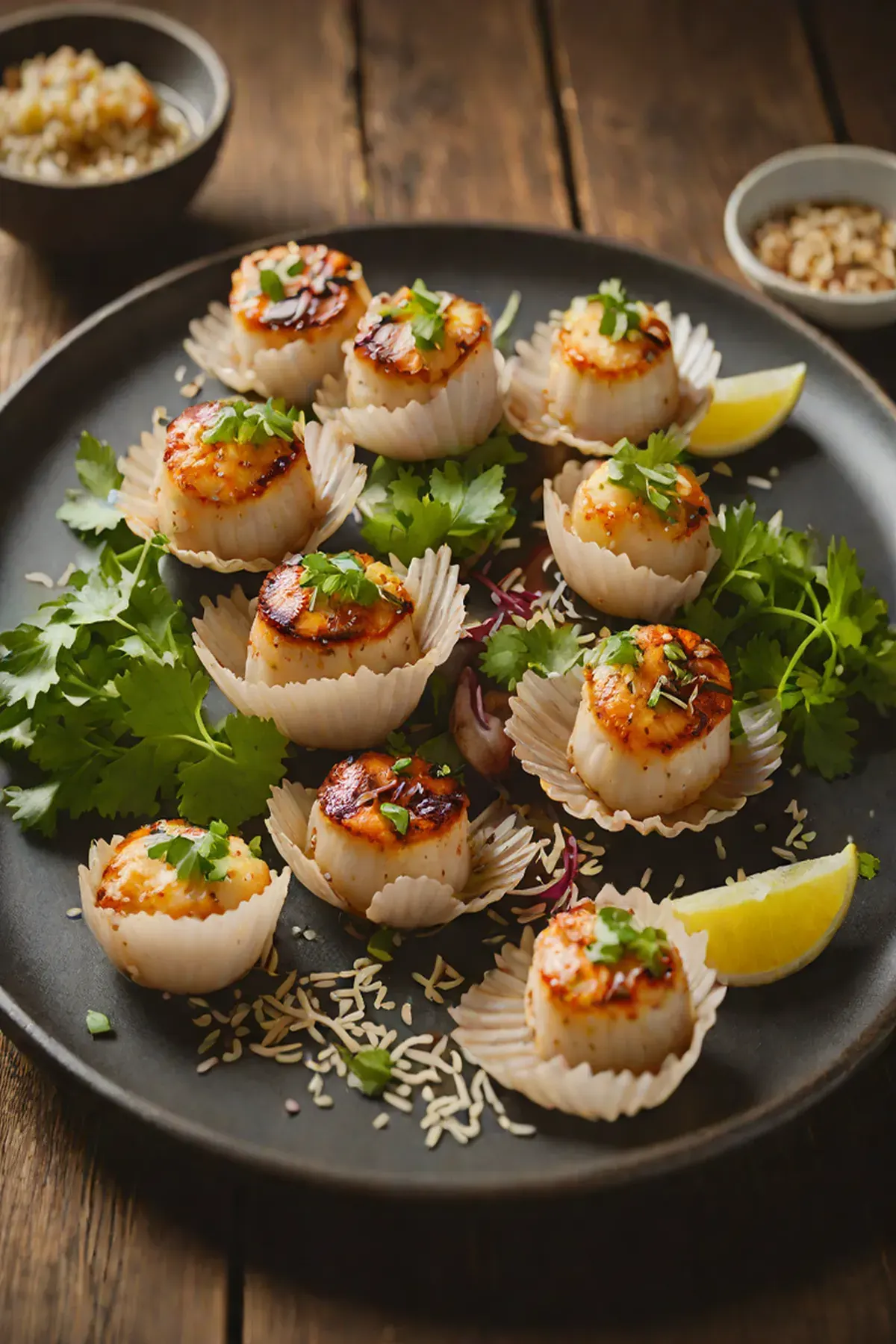 Grilled Scallops with Ginger