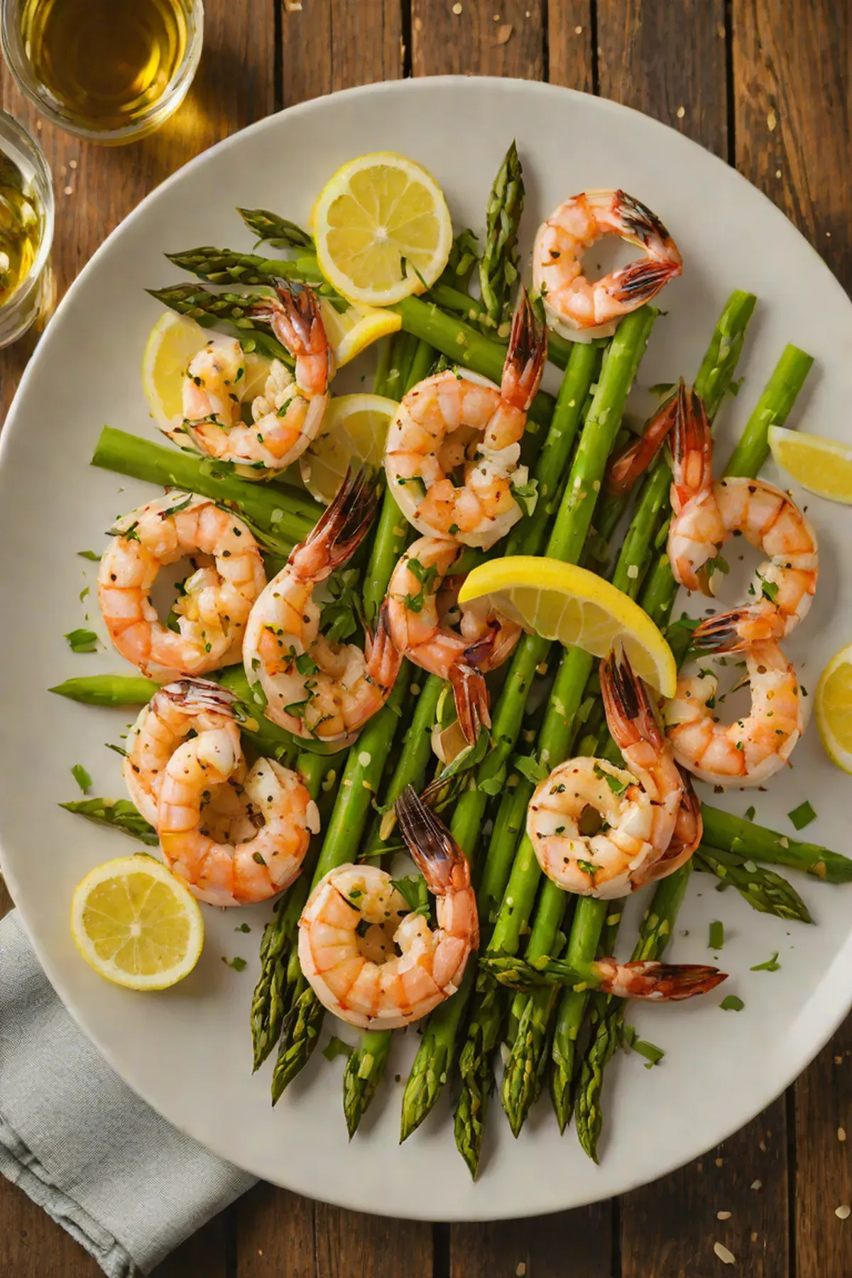 Grilled Shrimp with Asparagus