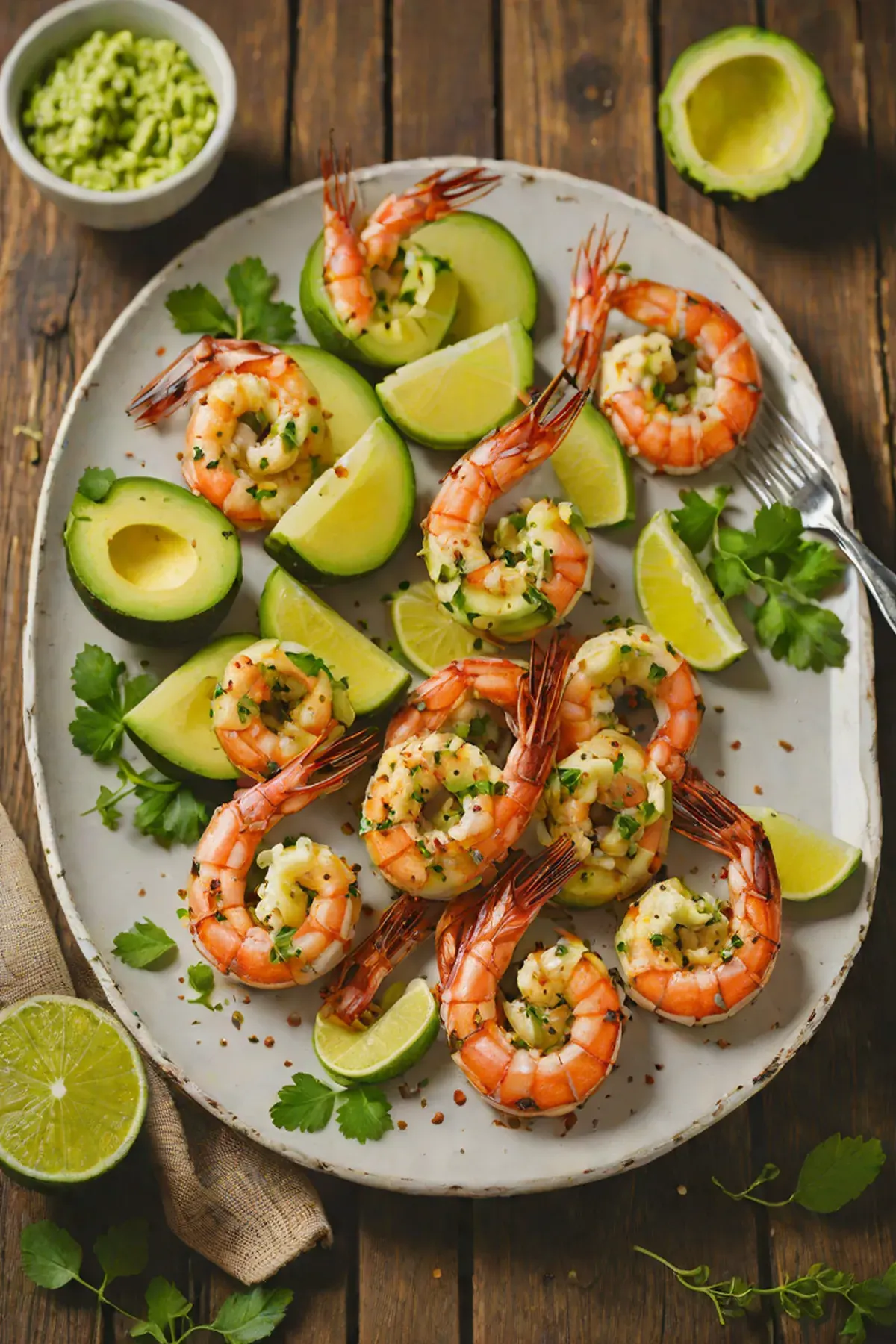 Grilled Shrimp with Avocado