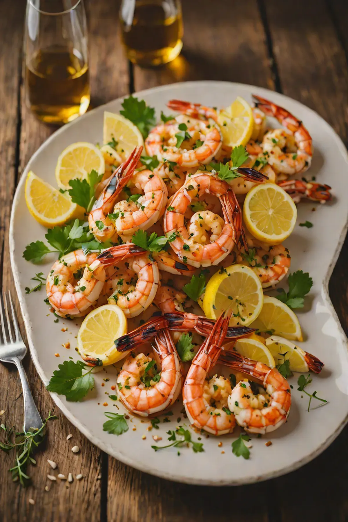 Grilled Shrimp with Garlic