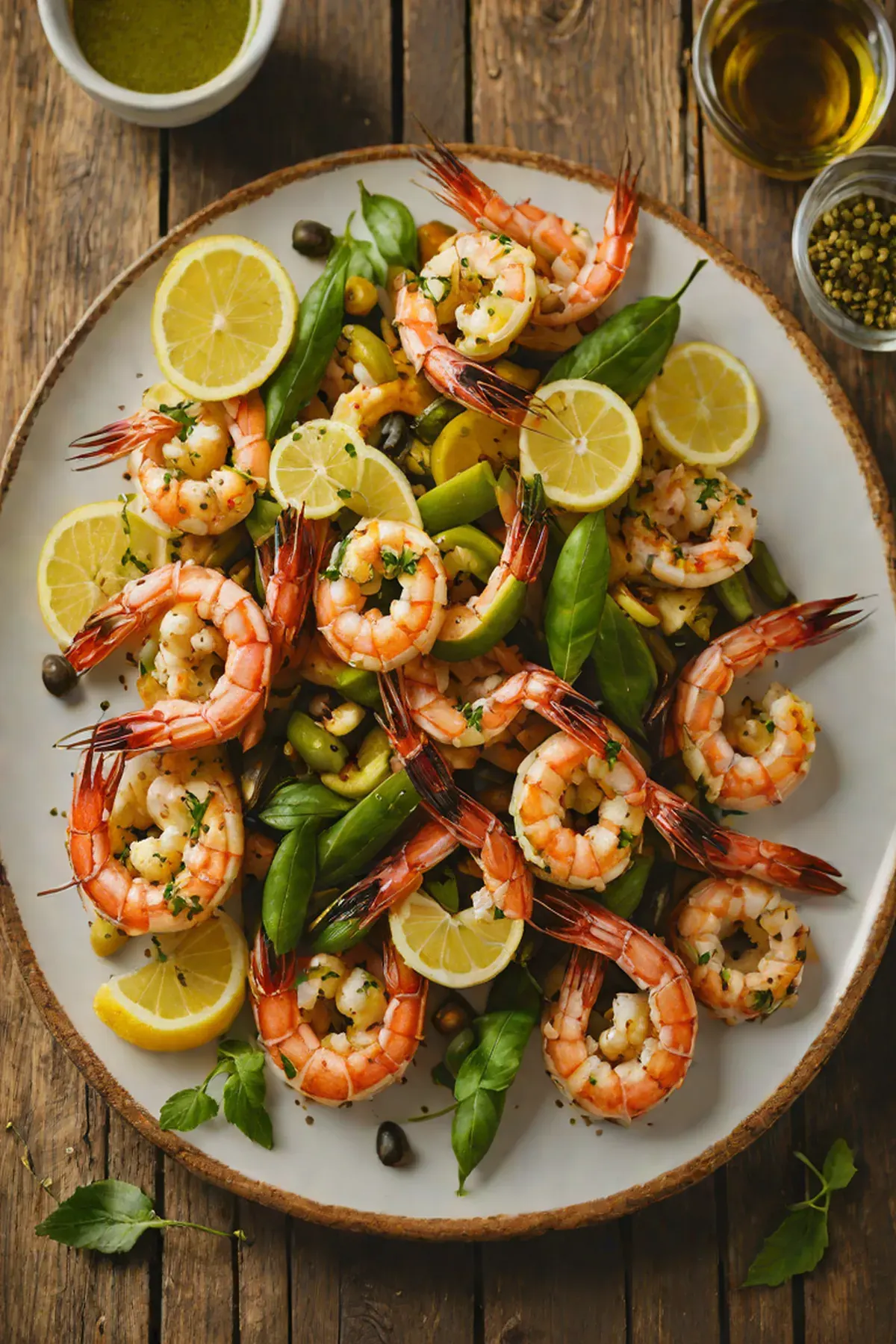 Grilled Shrimp with Okra