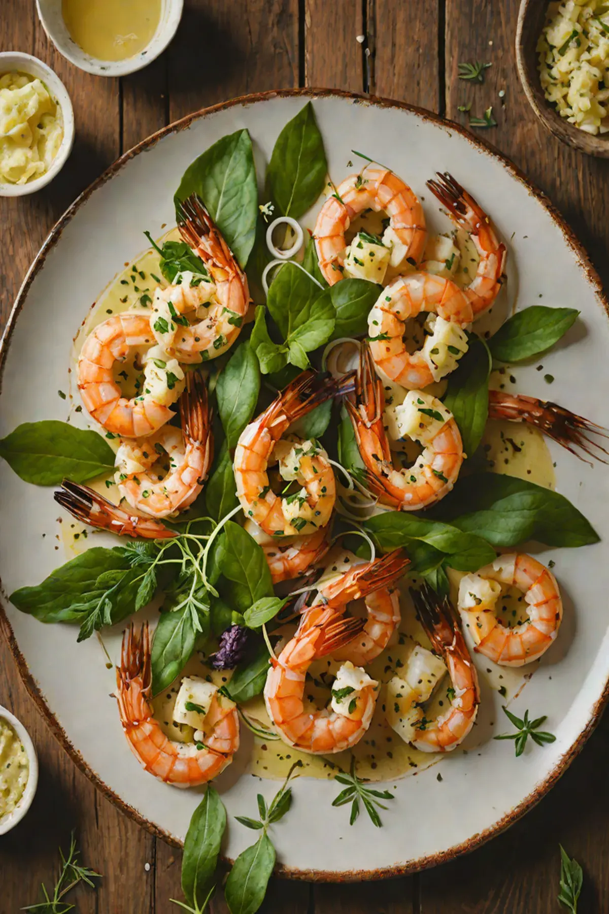 Grilled Shrimp with Turnip and Crispy Sage Butter