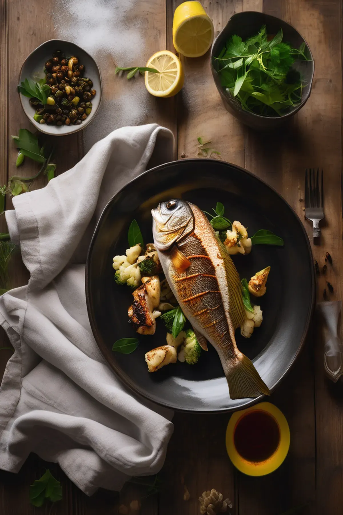 Grilled Snapper with Cauliflower