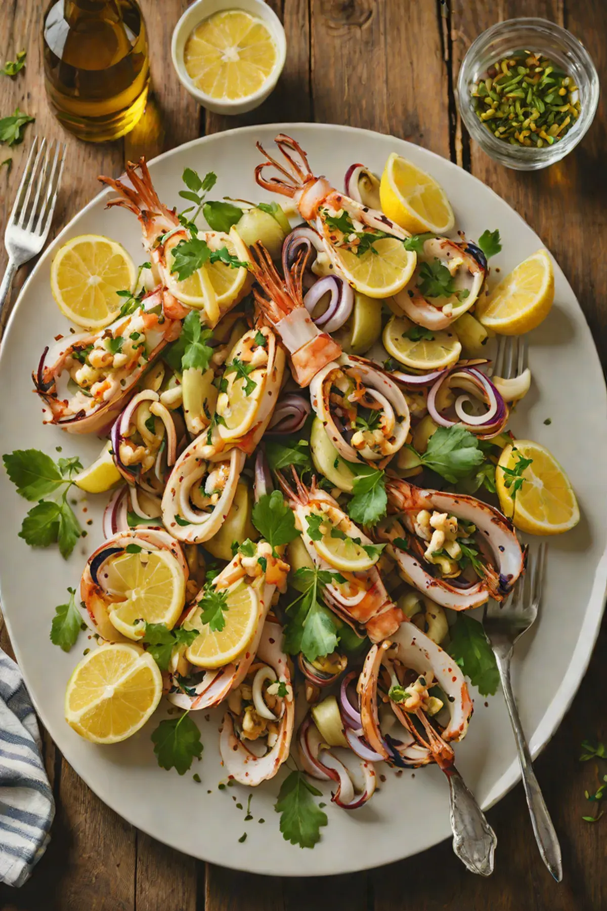 Grilled Squid with Artichoke