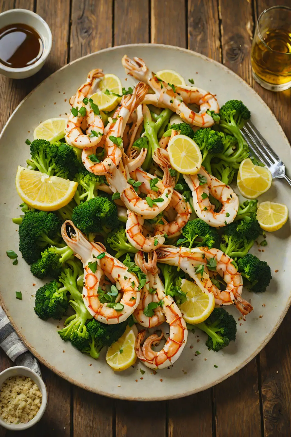 Grilled Squid with Broccoli