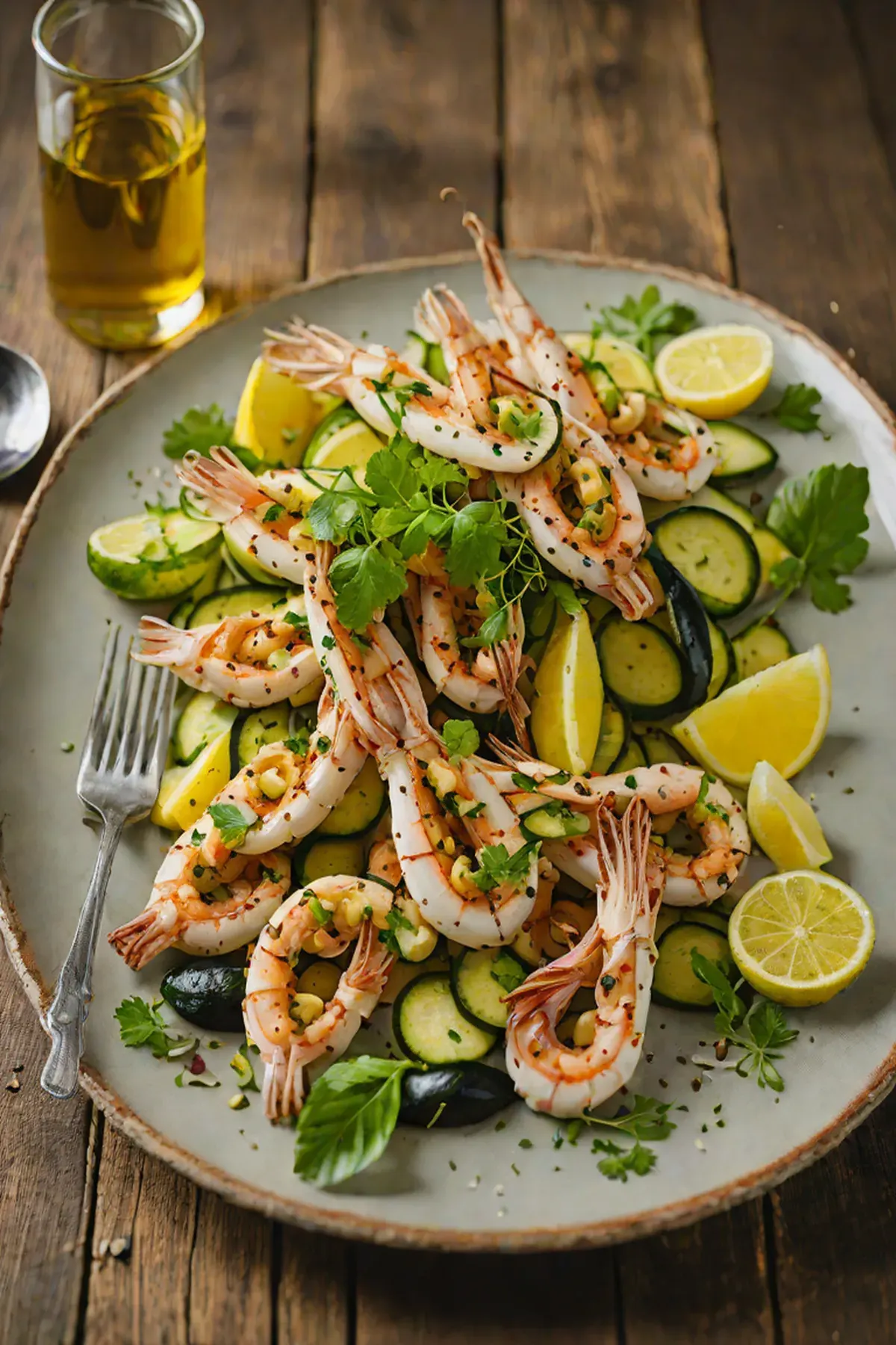 Grilled Squid with Courgette