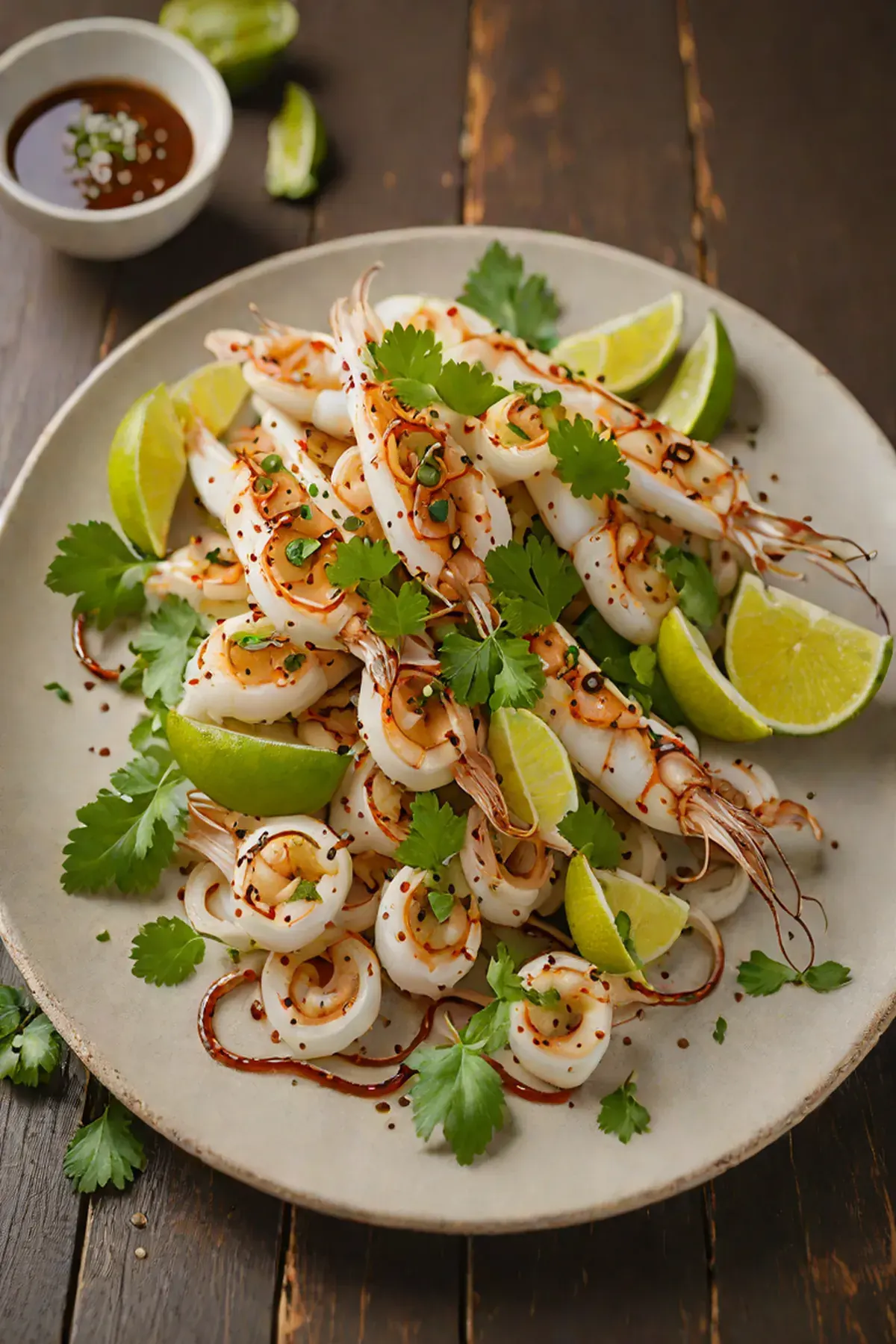 Grilled Squid with Daikon