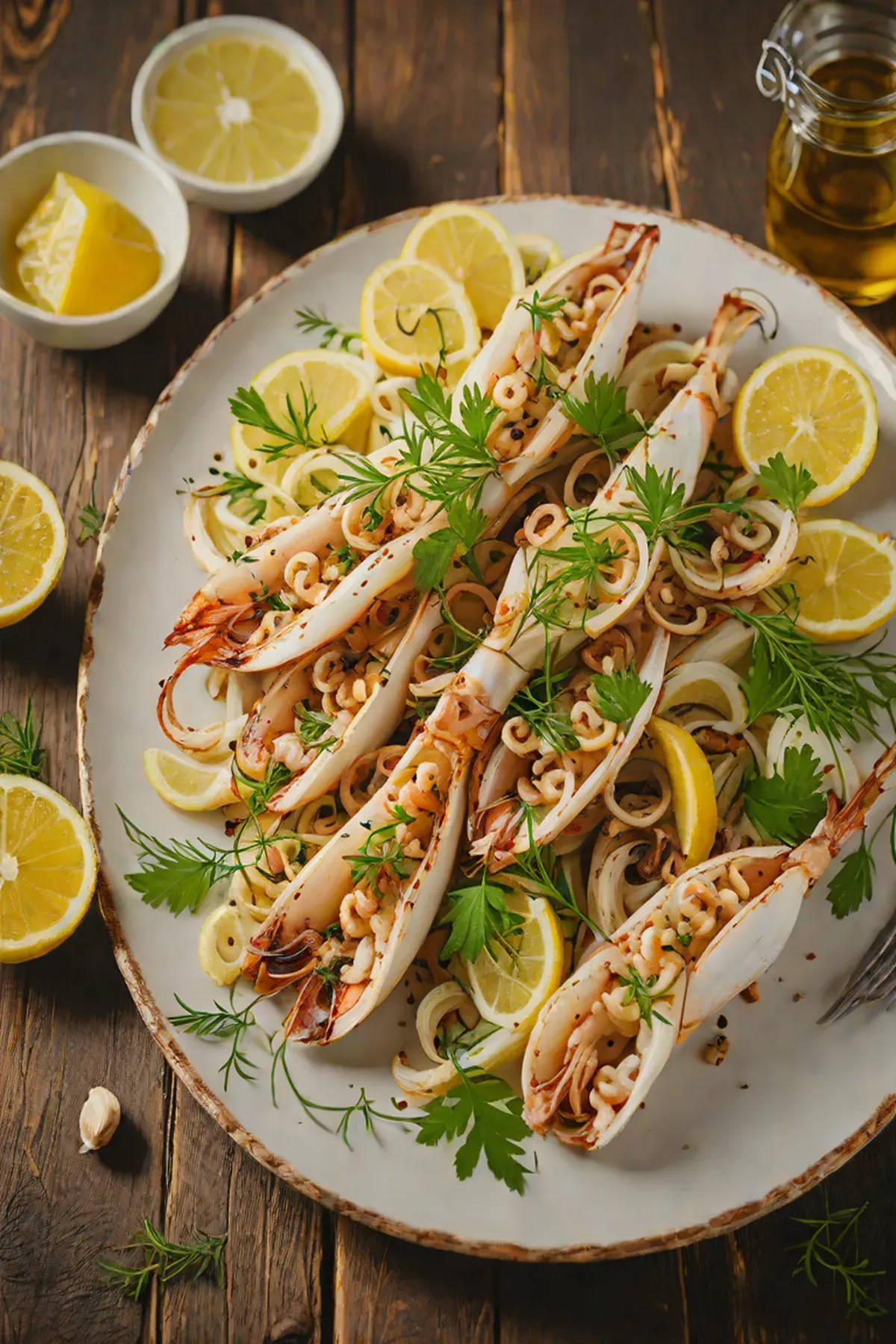 Grilled Squid with Fennel