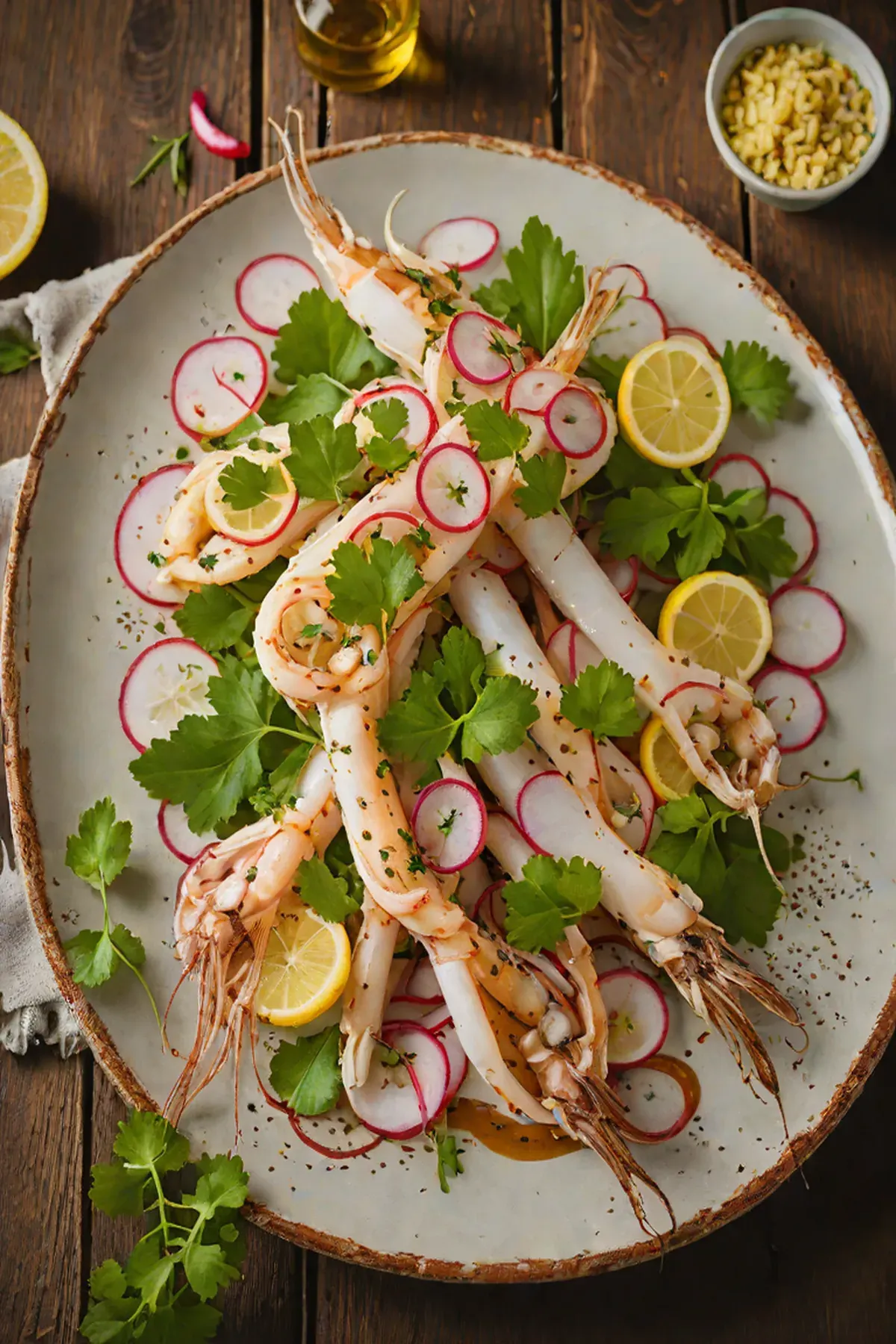 Grilled Squid with Radish