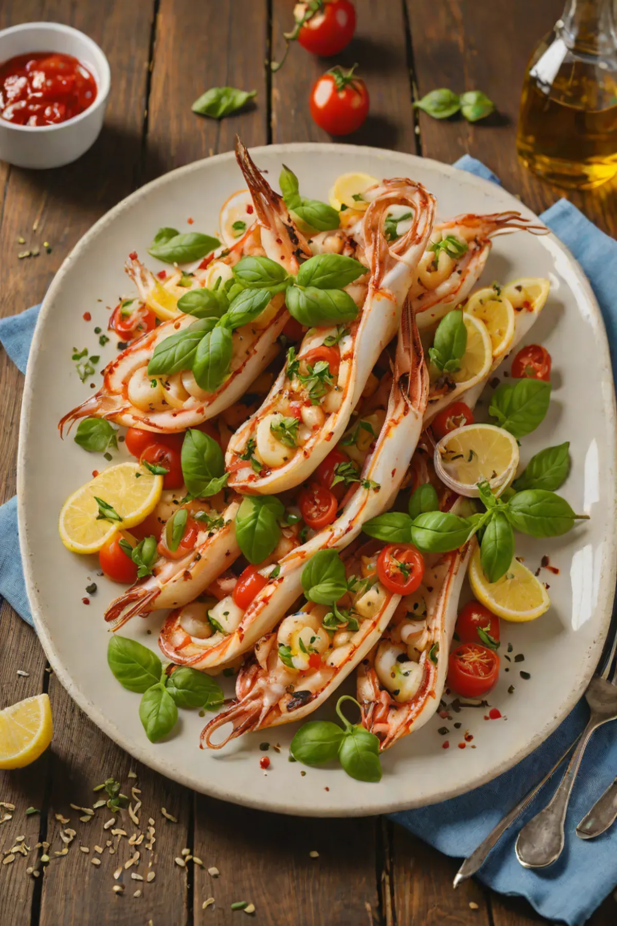 Grilled Squid with Tomato