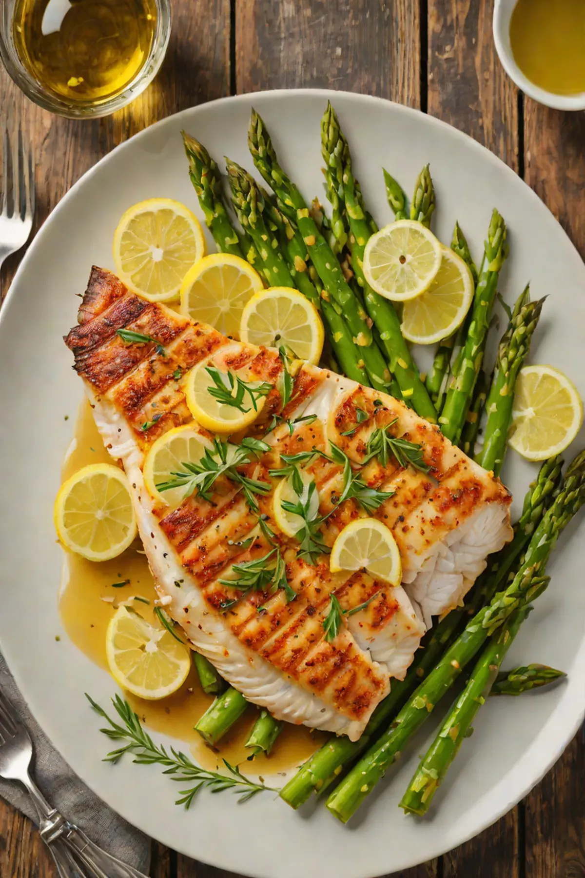 Grilled Tilapia with Asparagus