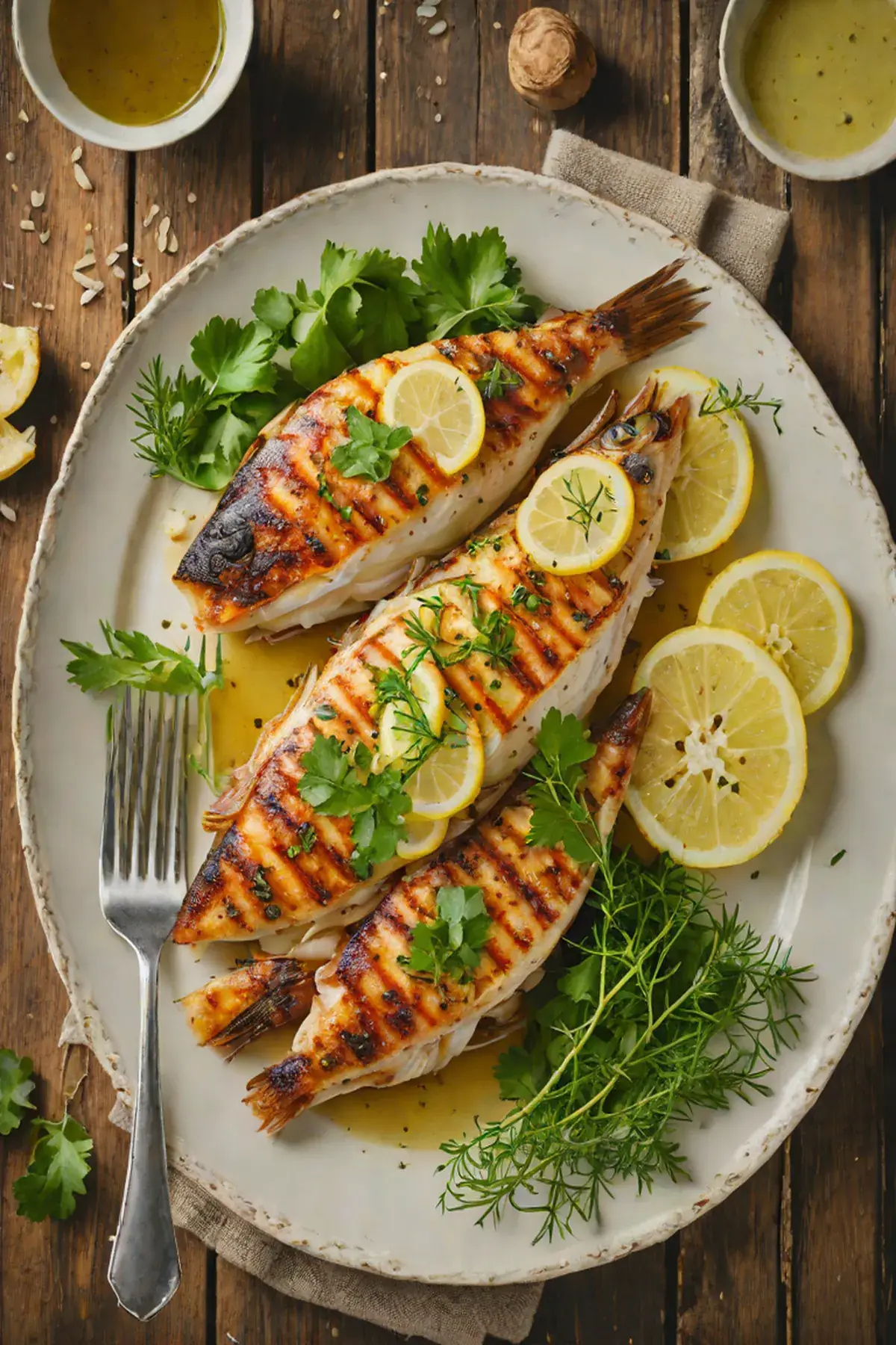 Grilled Tilapia with Turnip and Herb Butter