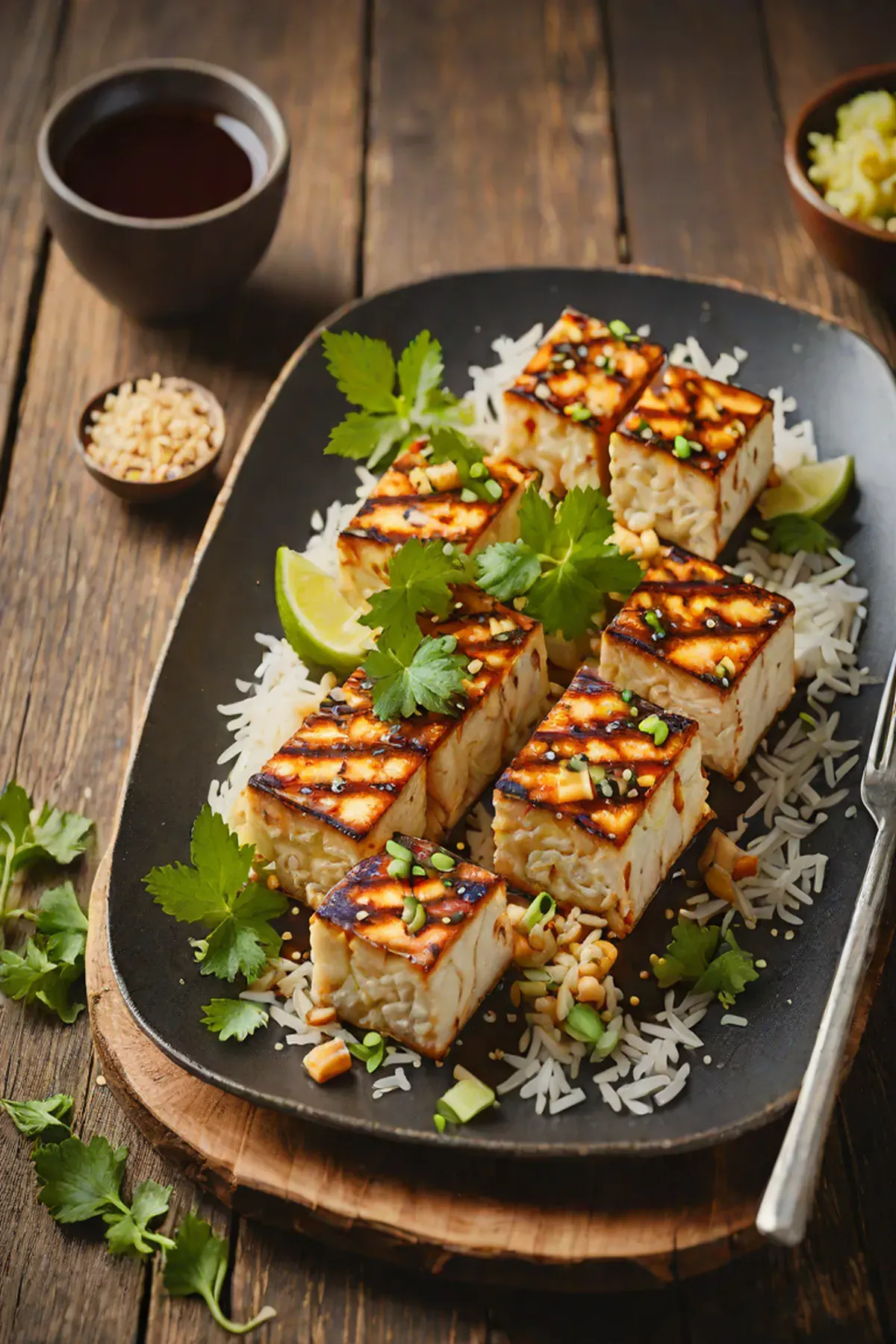 Grilled Tofu with Ginger