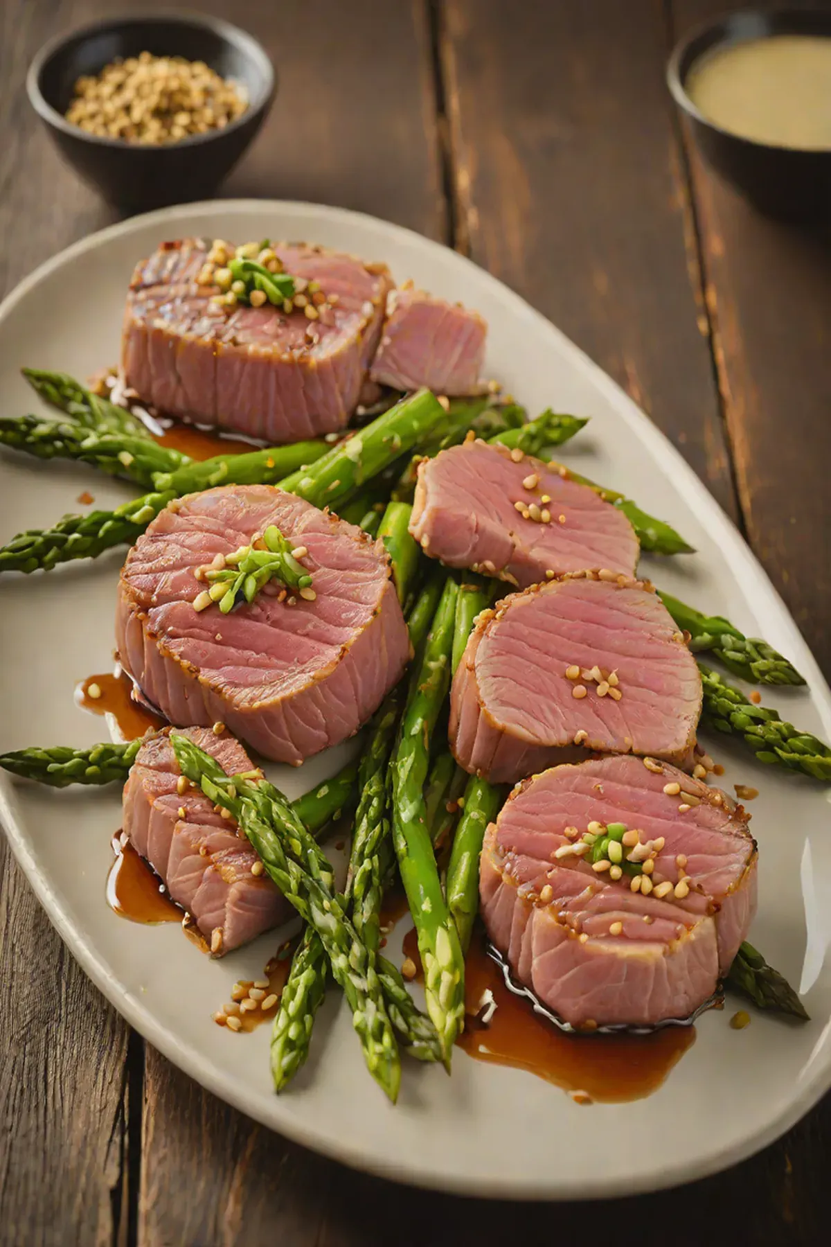 Grilled Tuna with Asparagus