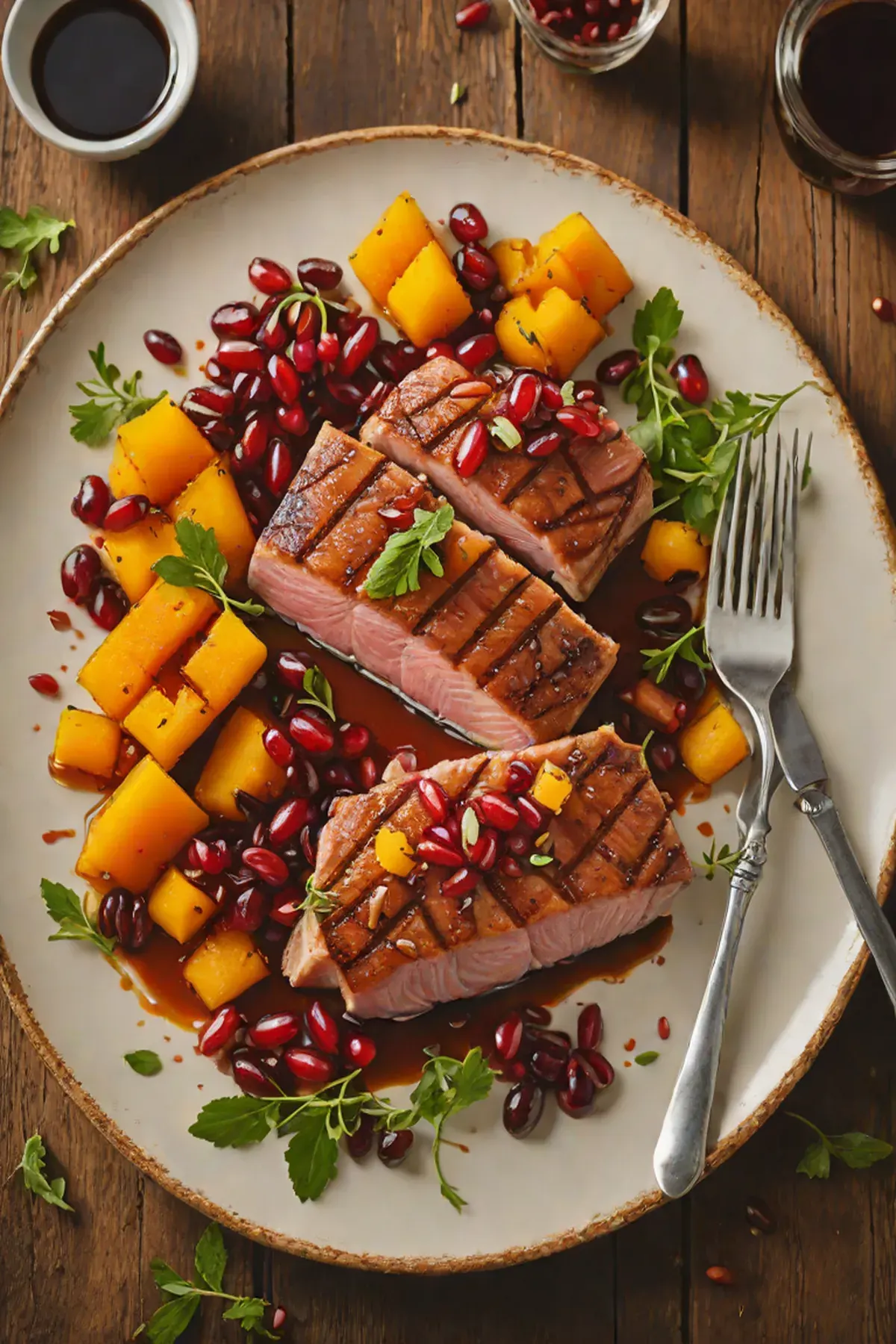 Grilled Tuna with Butternut Squash