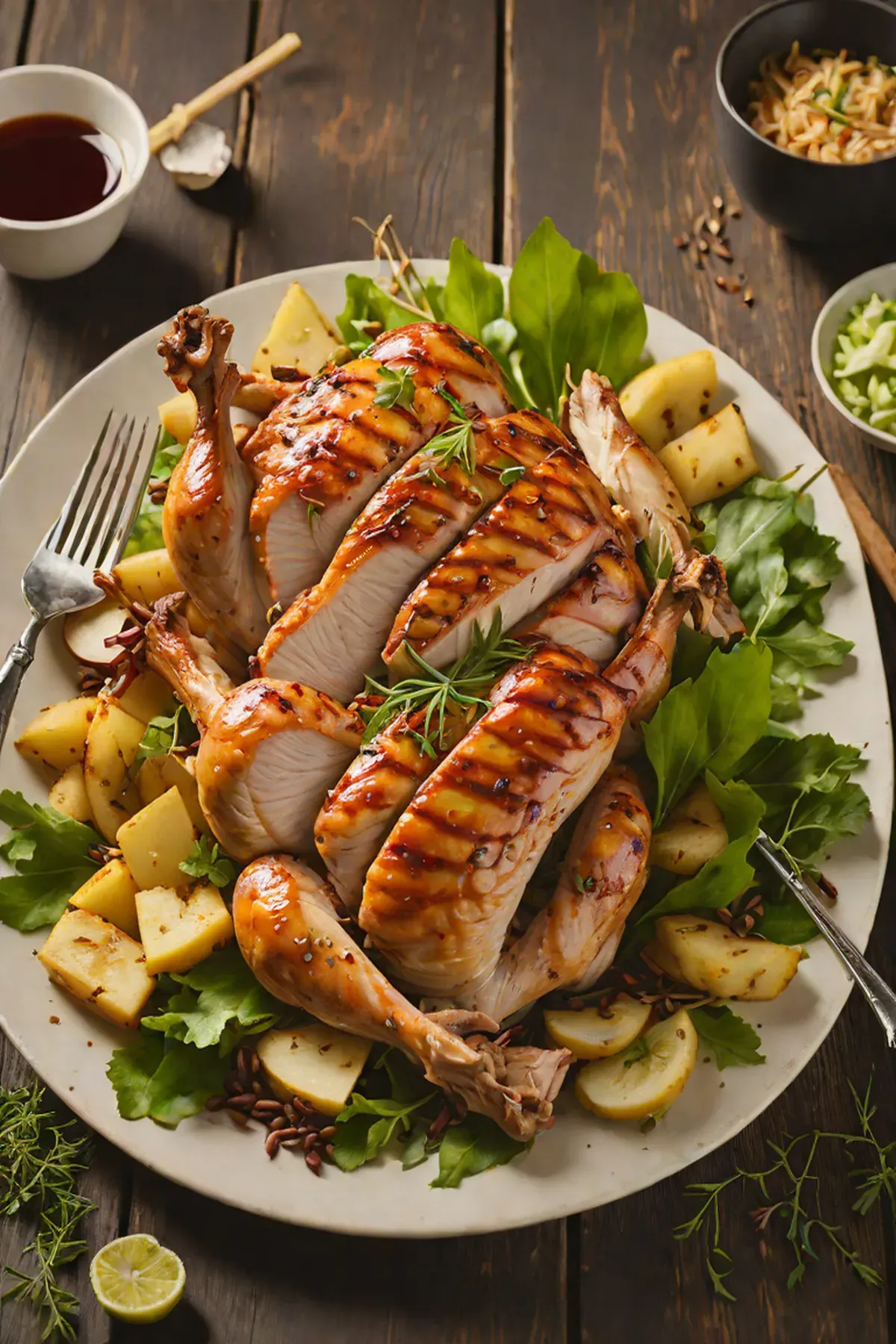 Grilled Turkey with Bamboo Shoot