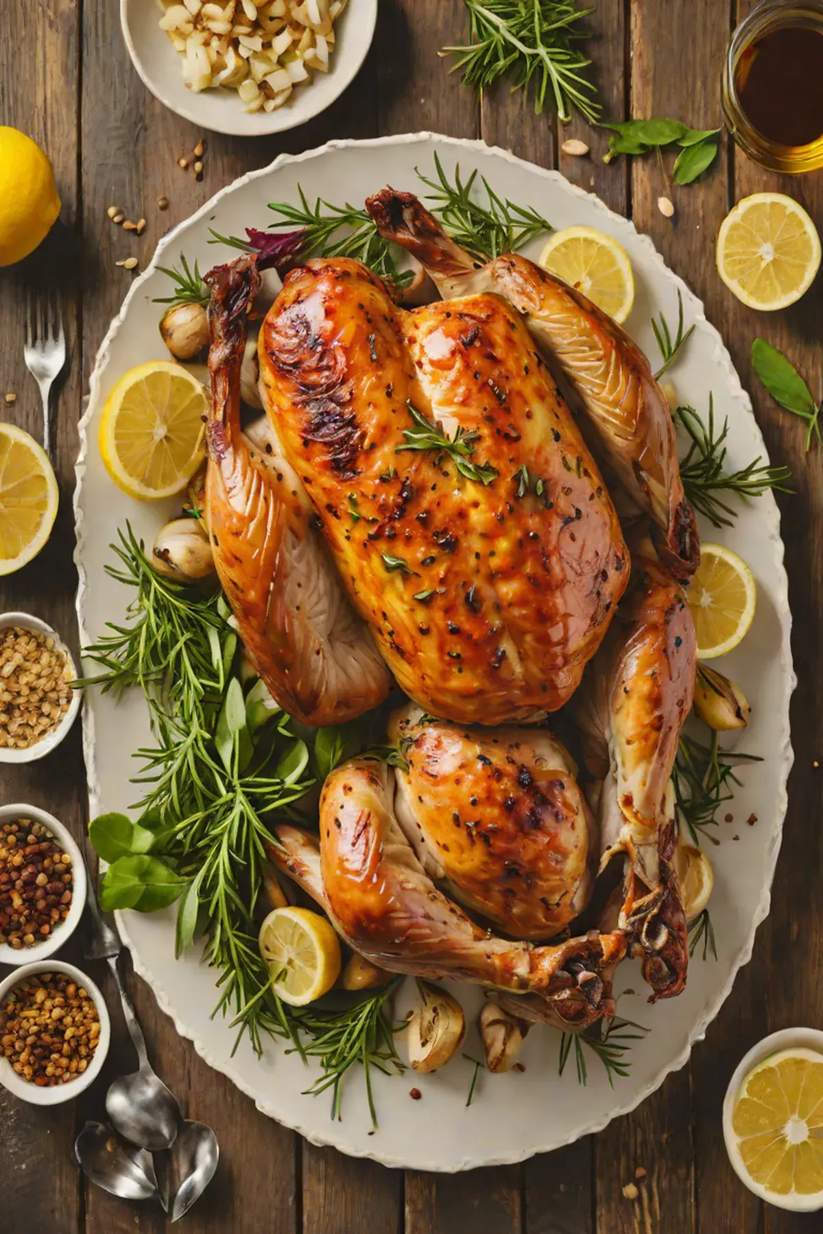 Grilled Turkey with Garlic