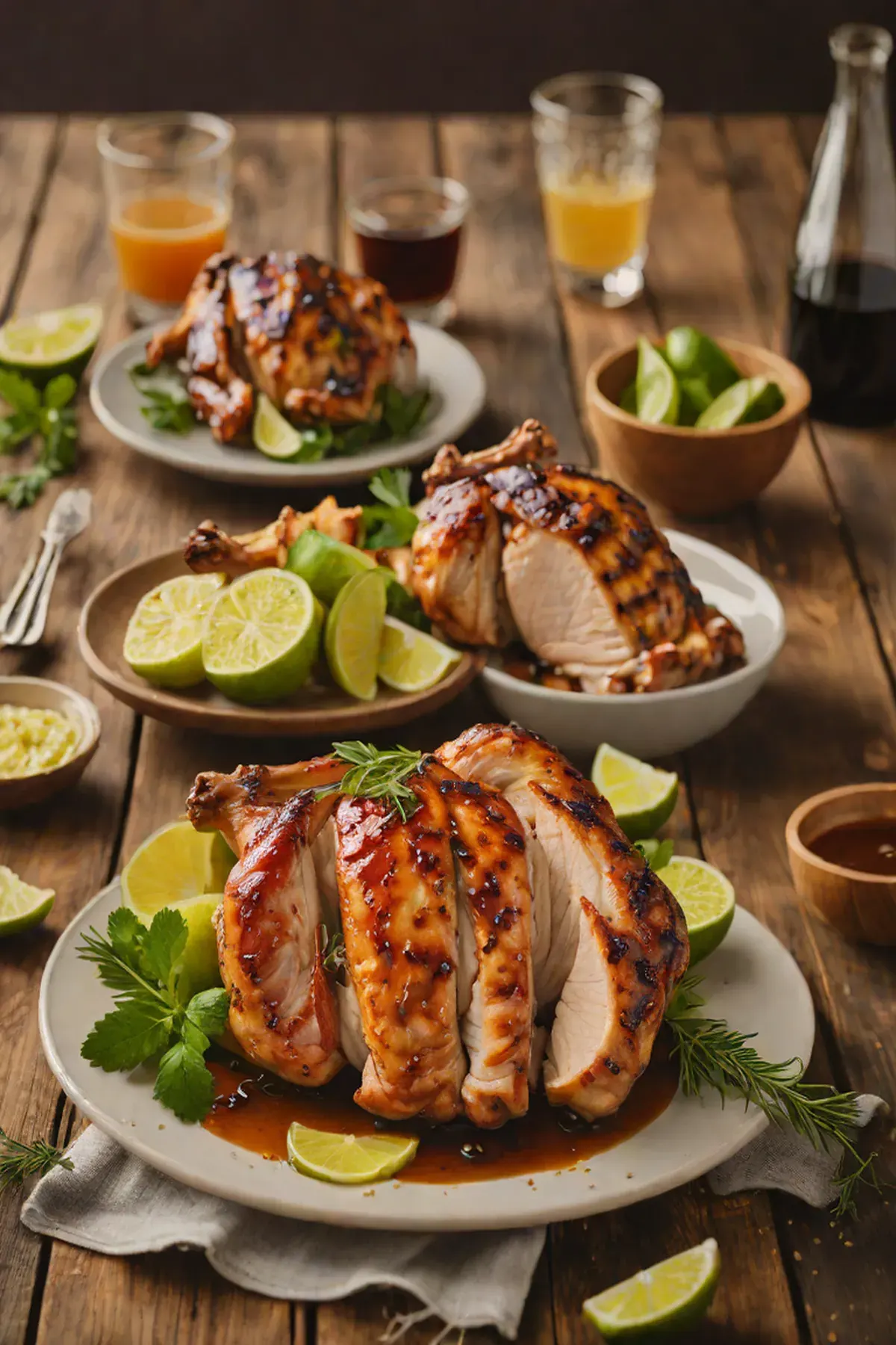 Grilled Turkey with Ginger