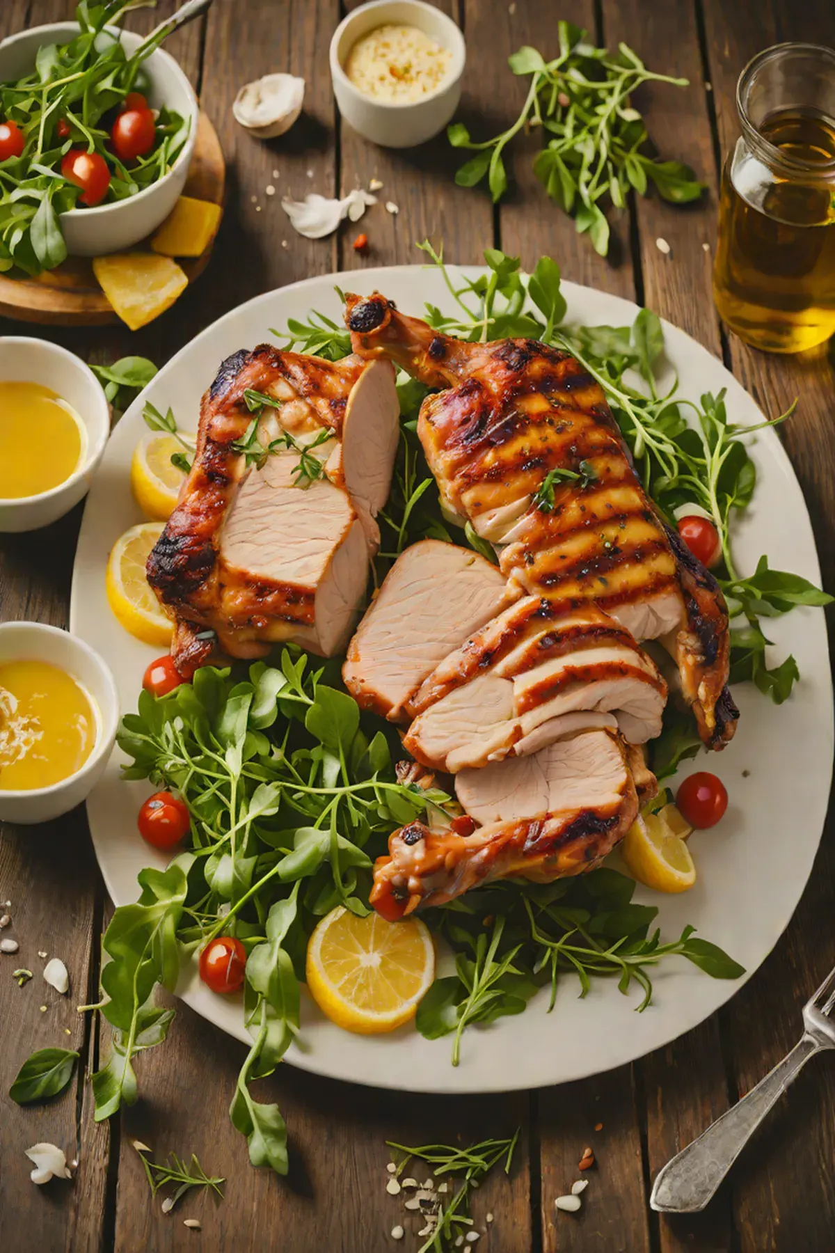 Grilled Turkey with Rocket
