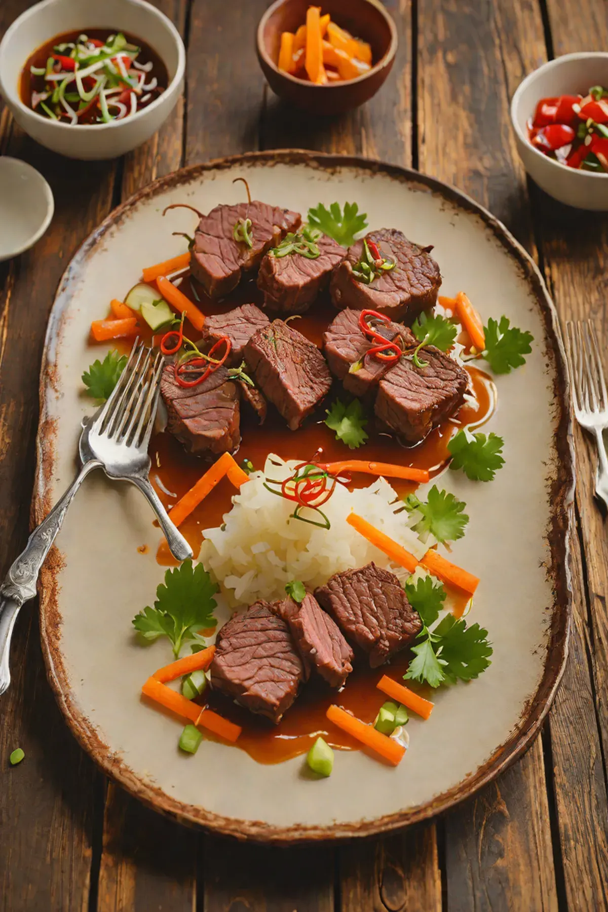 Grilled Venison with Daikon