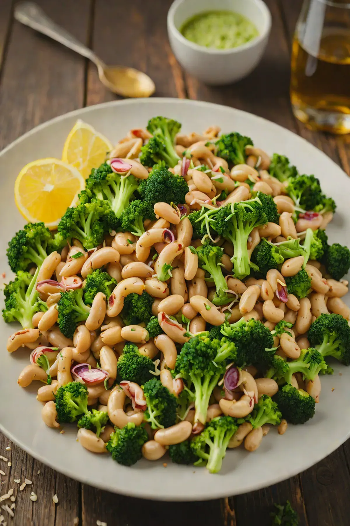 Grilled White Beans and Broccoli