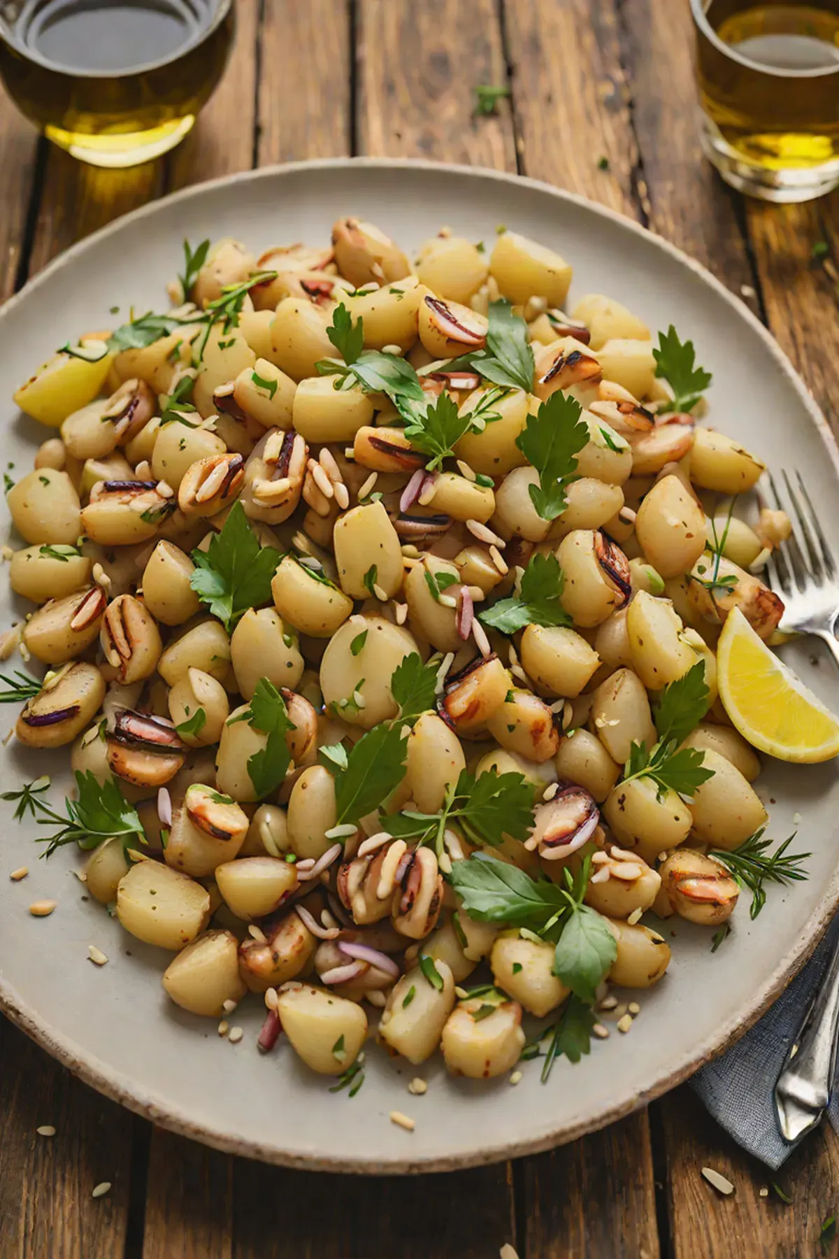Grilled White Beans and Potato Medley