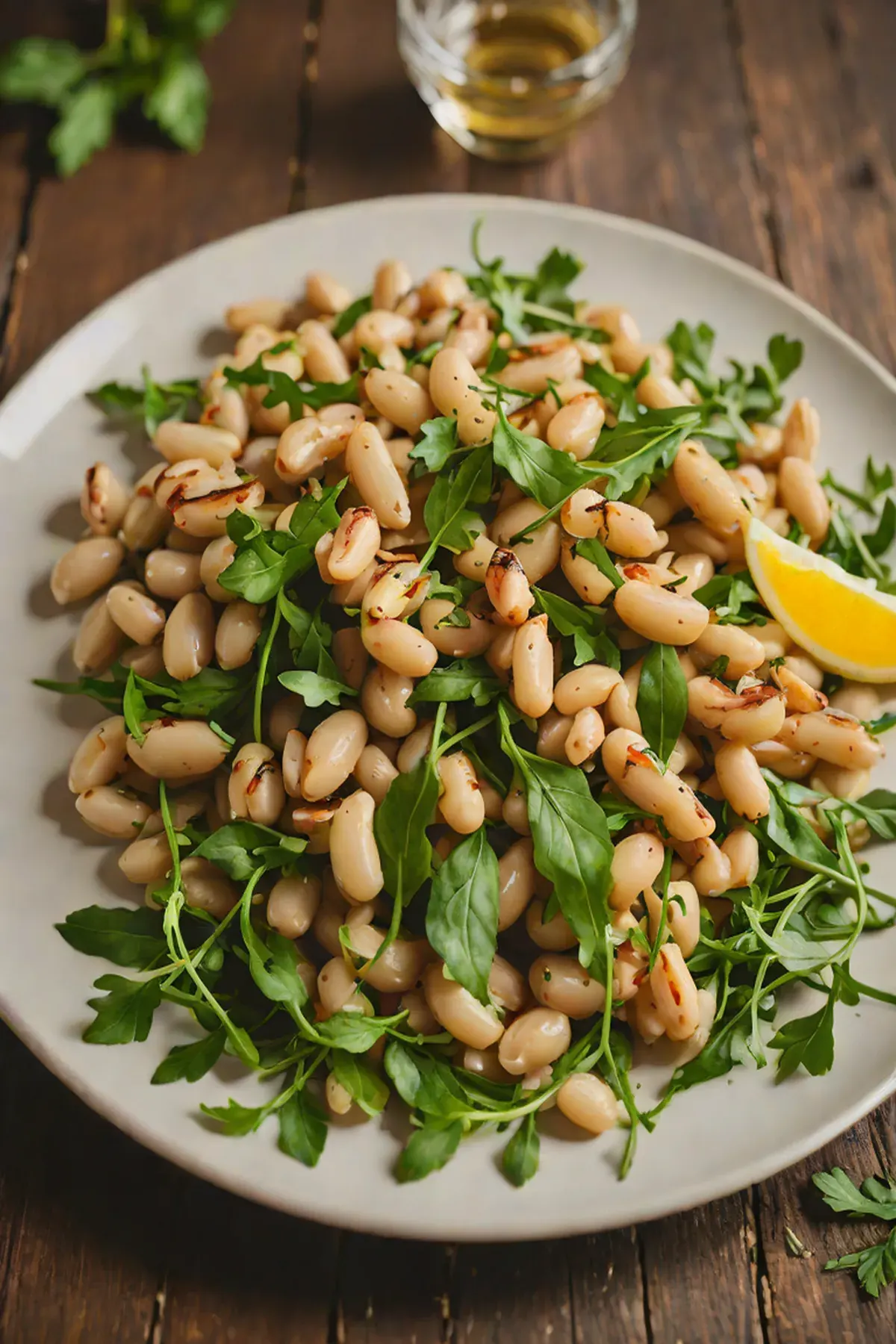 Grilled White Beans with Rocket