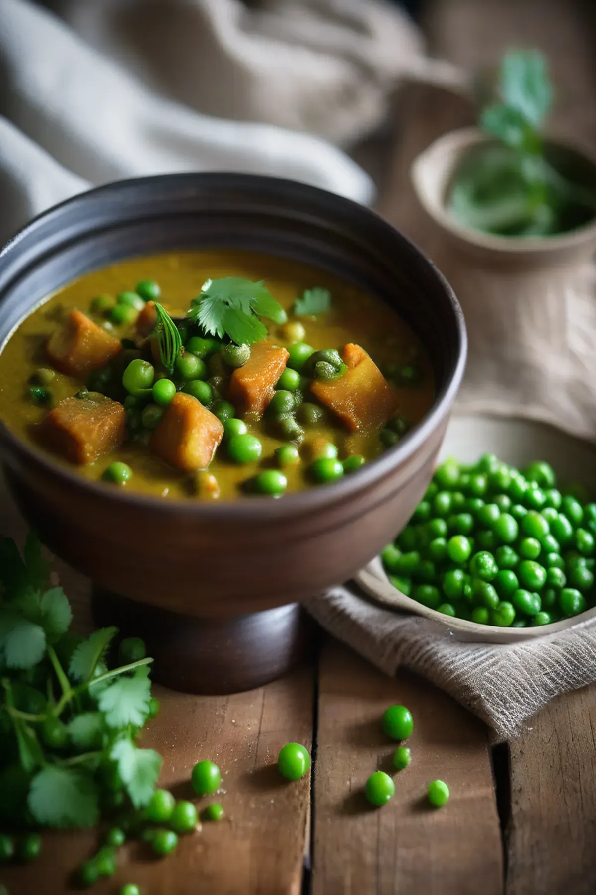 Gunpowder potato & pea curry