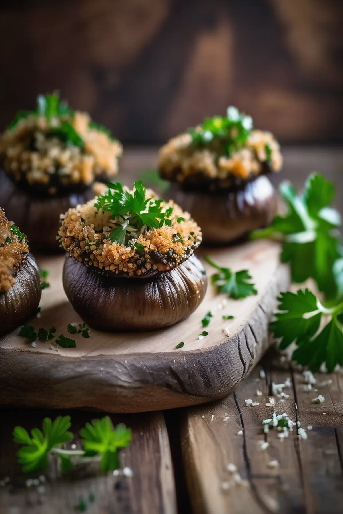Herb Stuffed Mushrooms