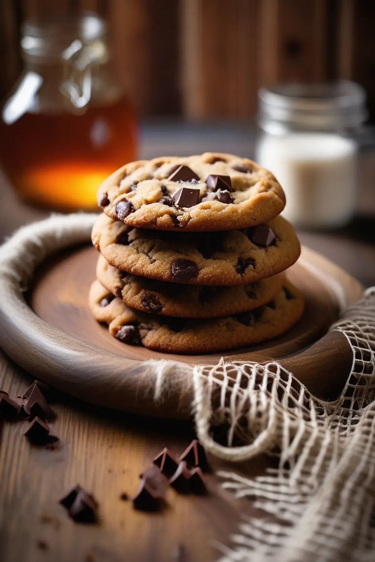 Honey Chocolate Chip Cookies