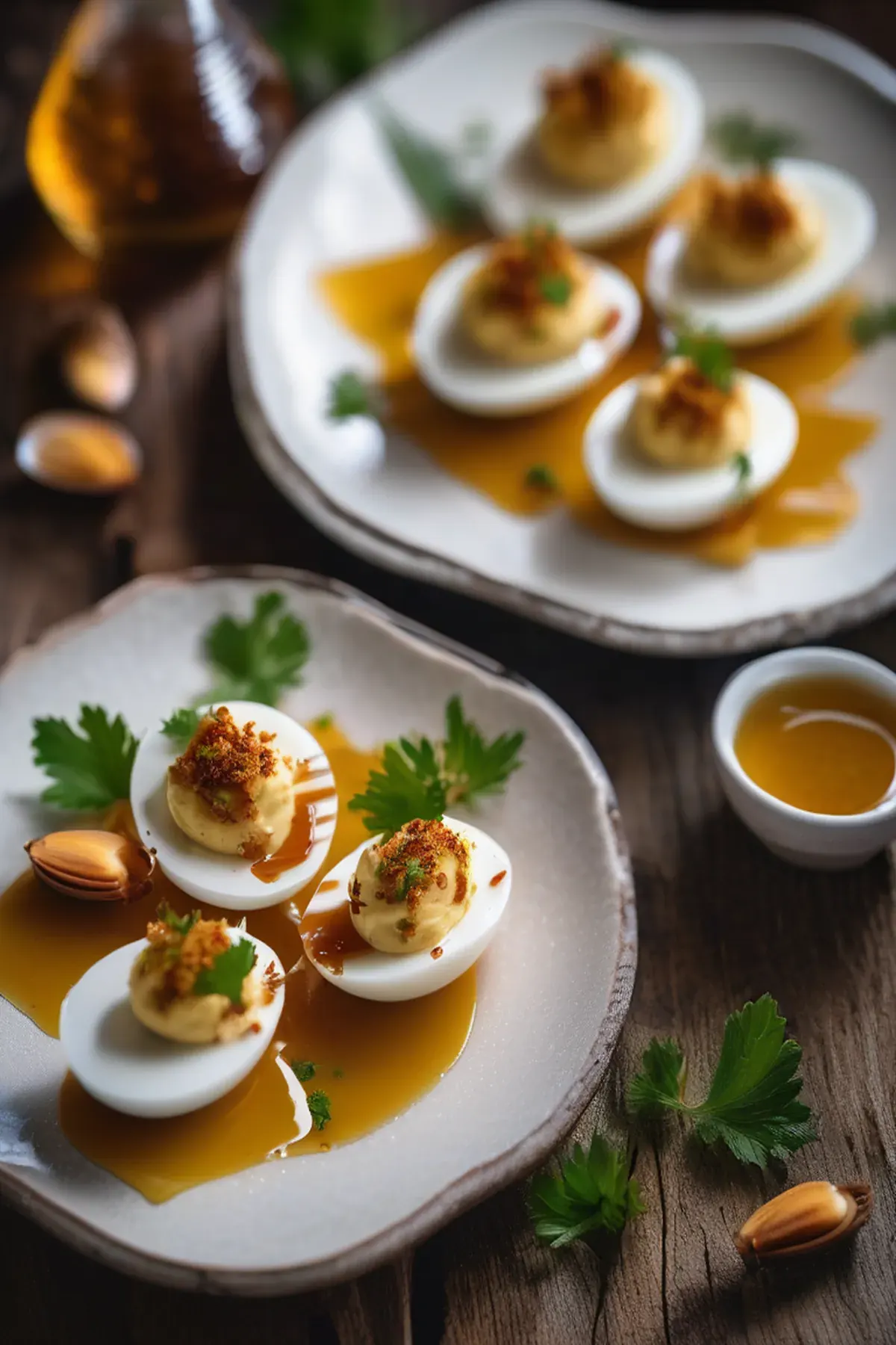 Honey Devilled Eggs