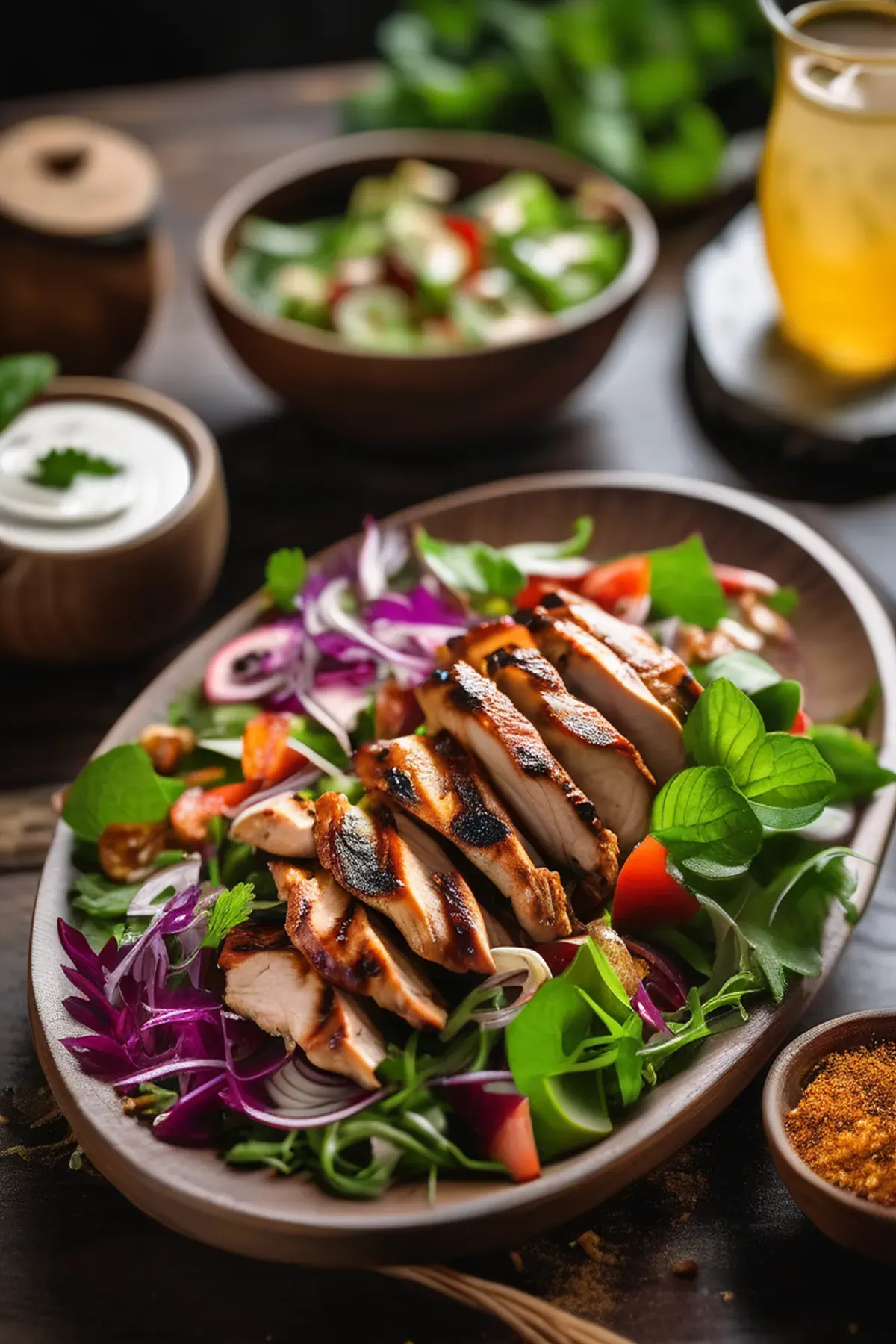 Indian Grilled Chicken Salad