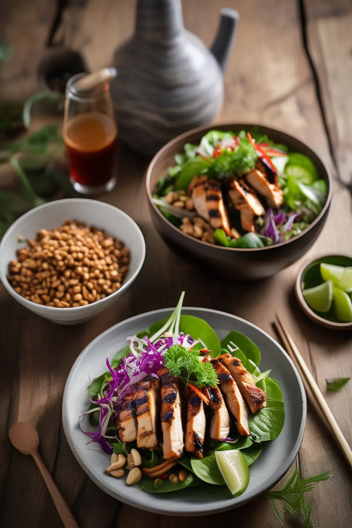 Indonesian Grilled Chicken Salad
