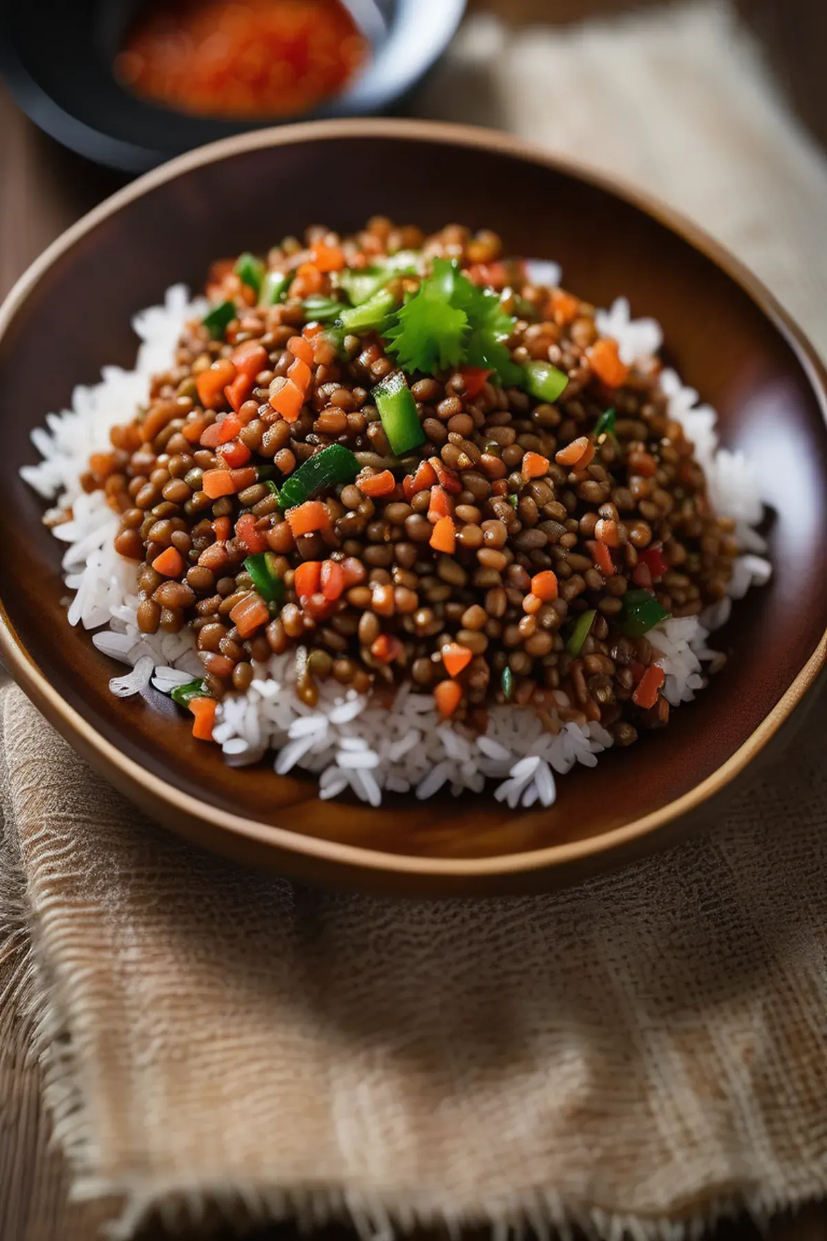 Korean Lentil Salad