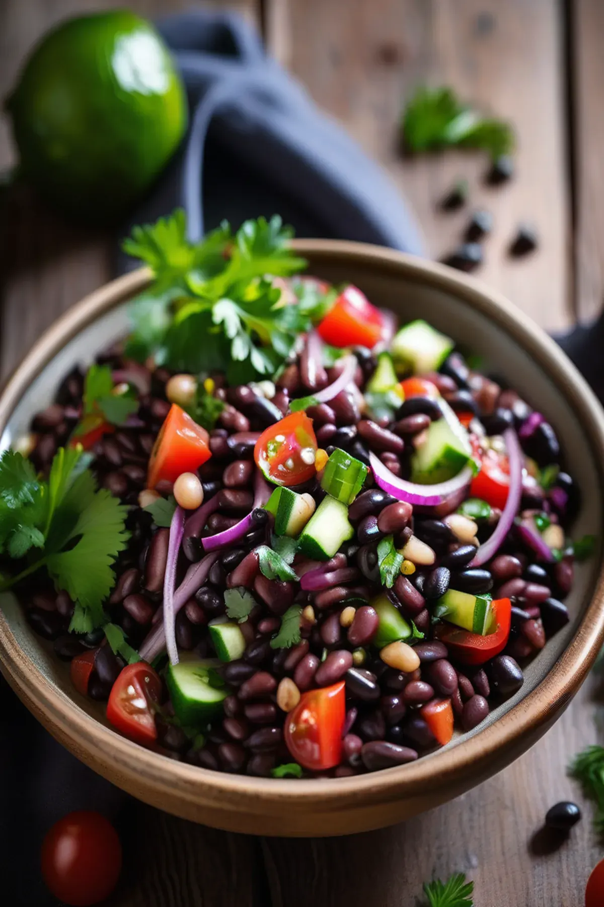 Lebanese Black Bean Salad
