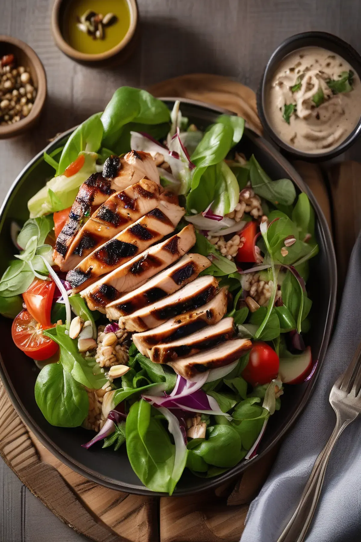 Lebanese Grilled Chicken Salad