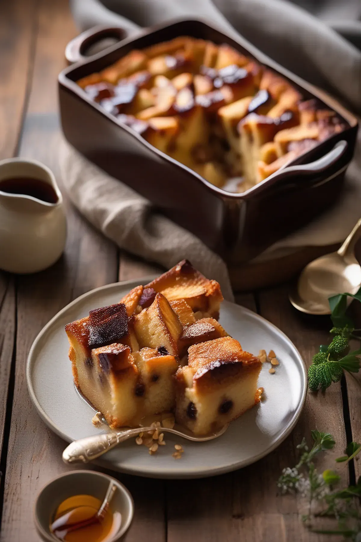 Maple Bread and Butter Pudding
