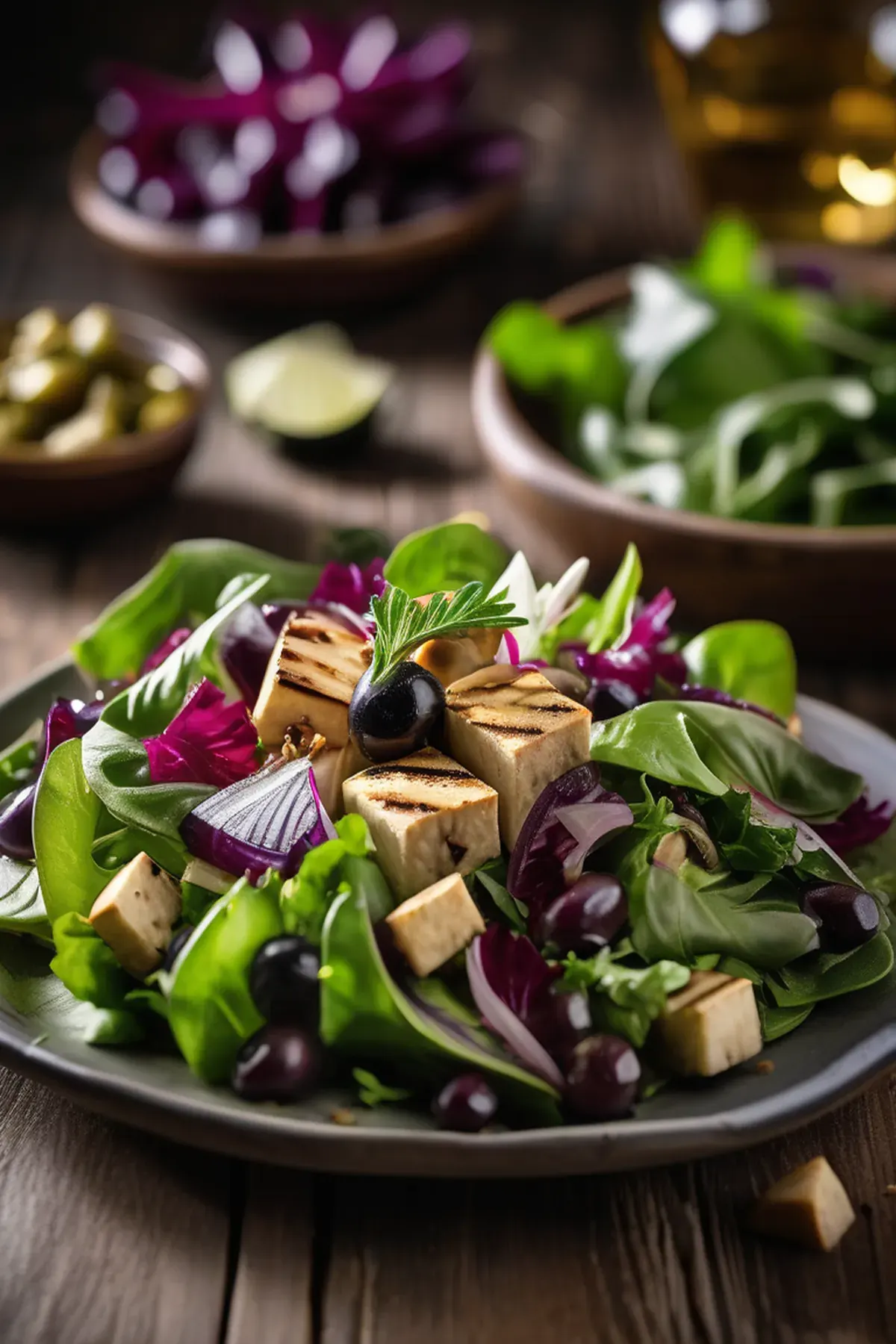 Mediterranean Tofu Salad