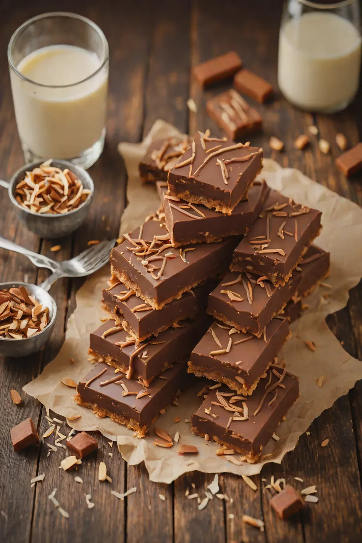 Milk Chocolate Coconut Bars