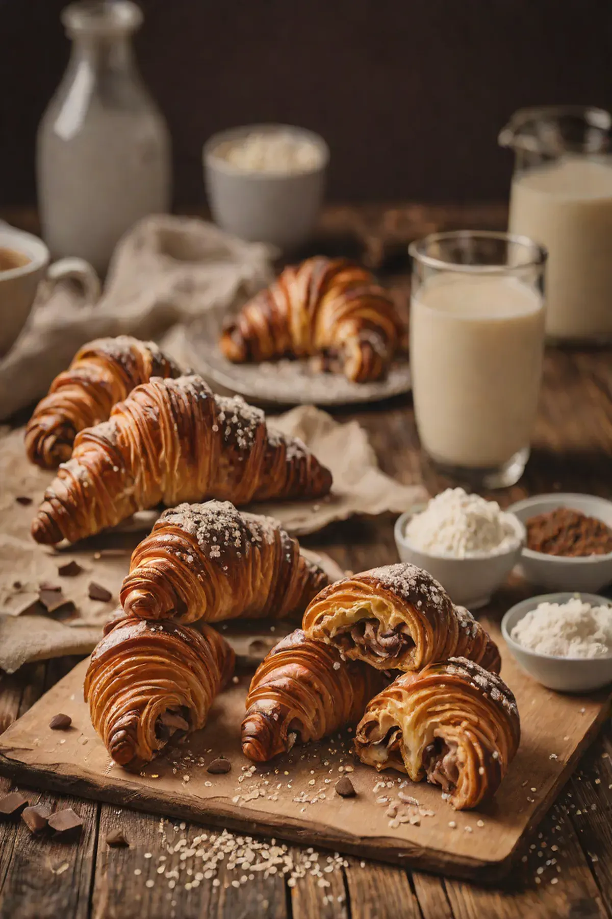Milk Chocolate Croissants
