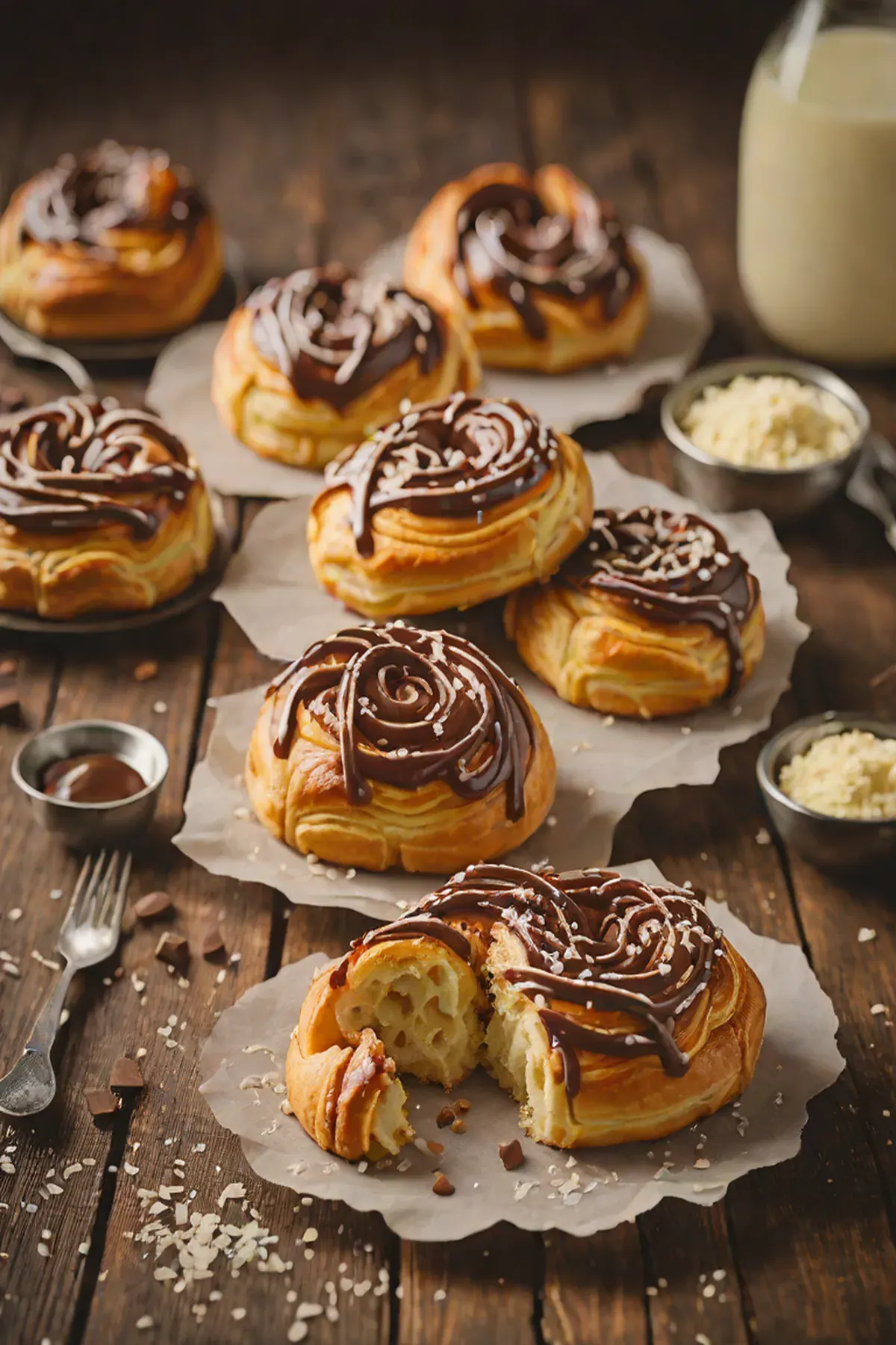 Milk Chocolate Danish Pastry