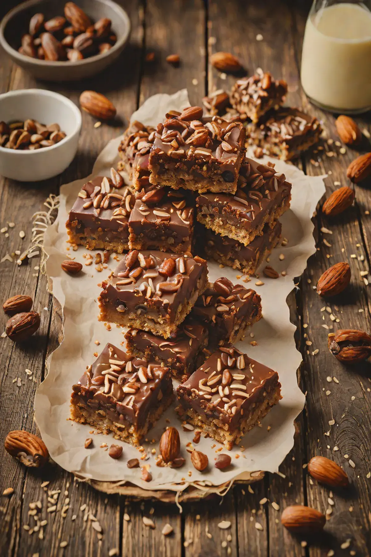 Milk Chocolate Date Squares