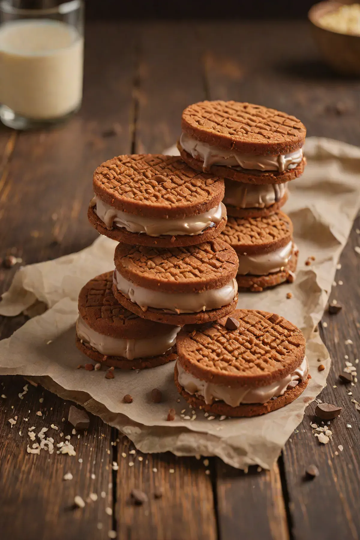 Milk Chocolate Ice Cream Sandwich