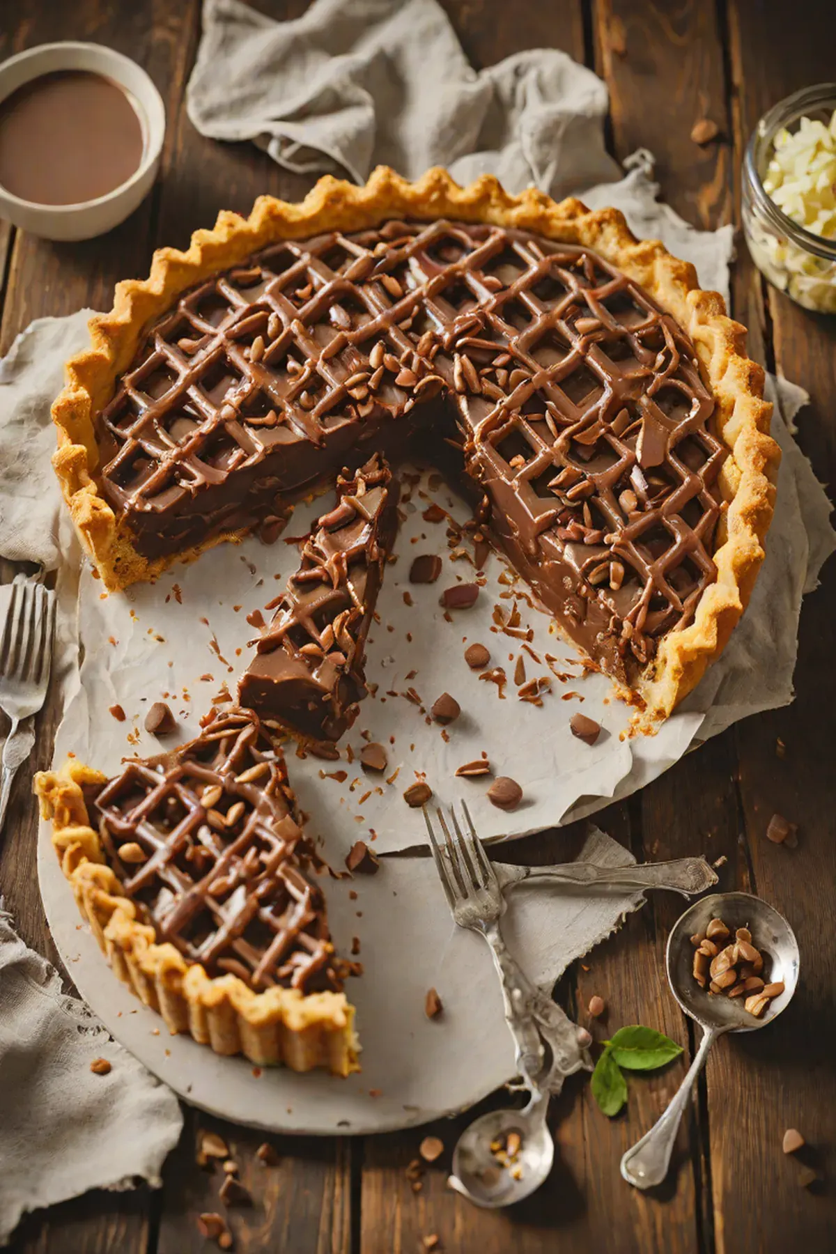Milk Chocolate Lattice Pie
