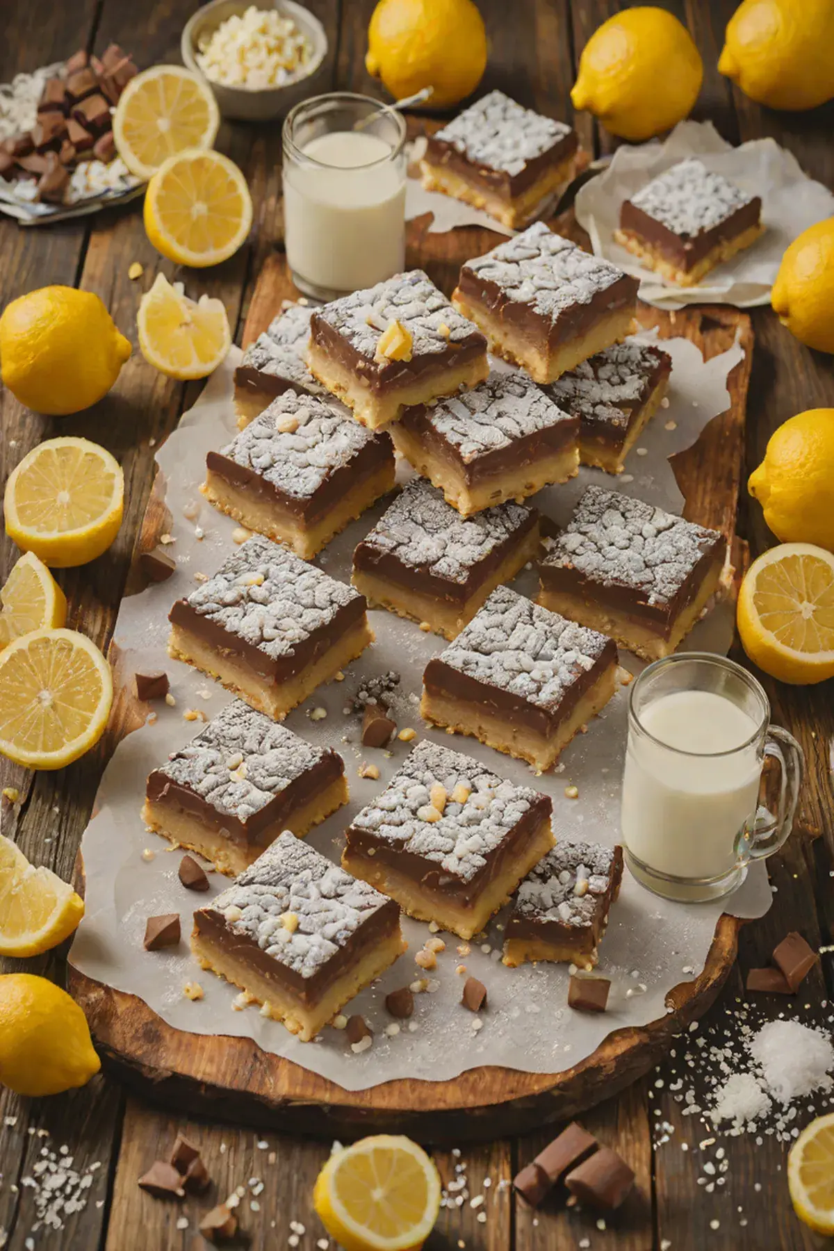 Milk Chocolate Lemon Bars