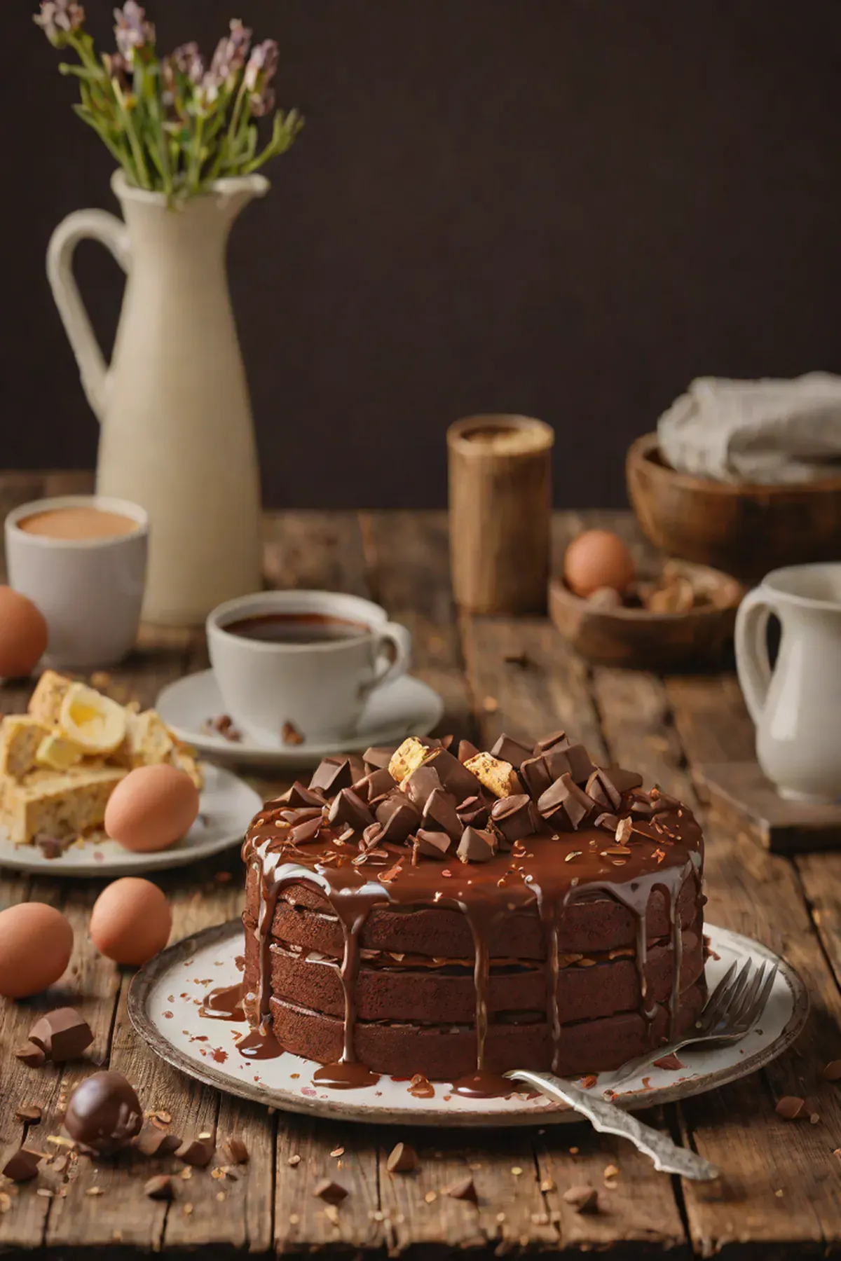 Milk Chocolate Semi-Naked Cake