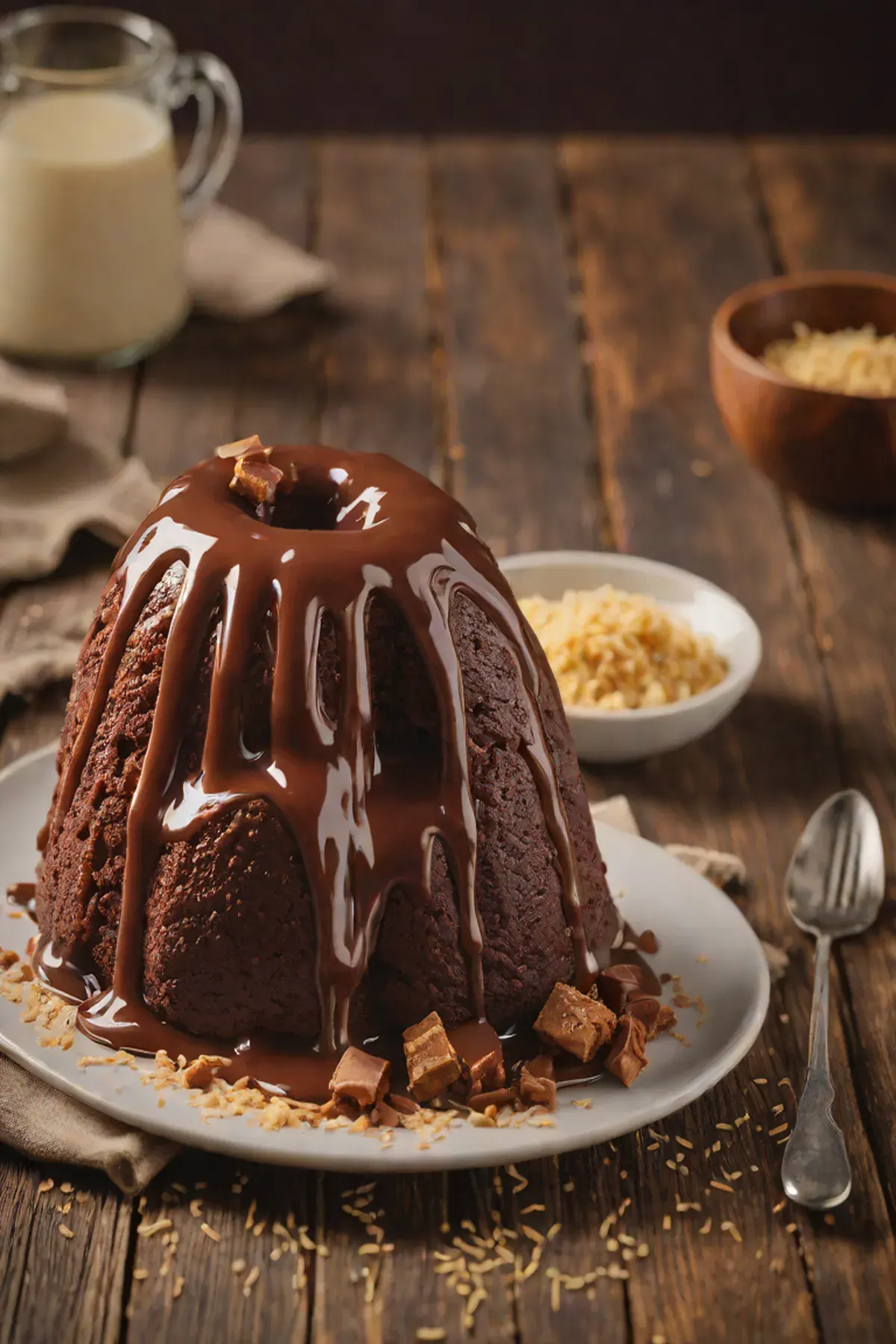 Milk Chocolate Steamed Pudding