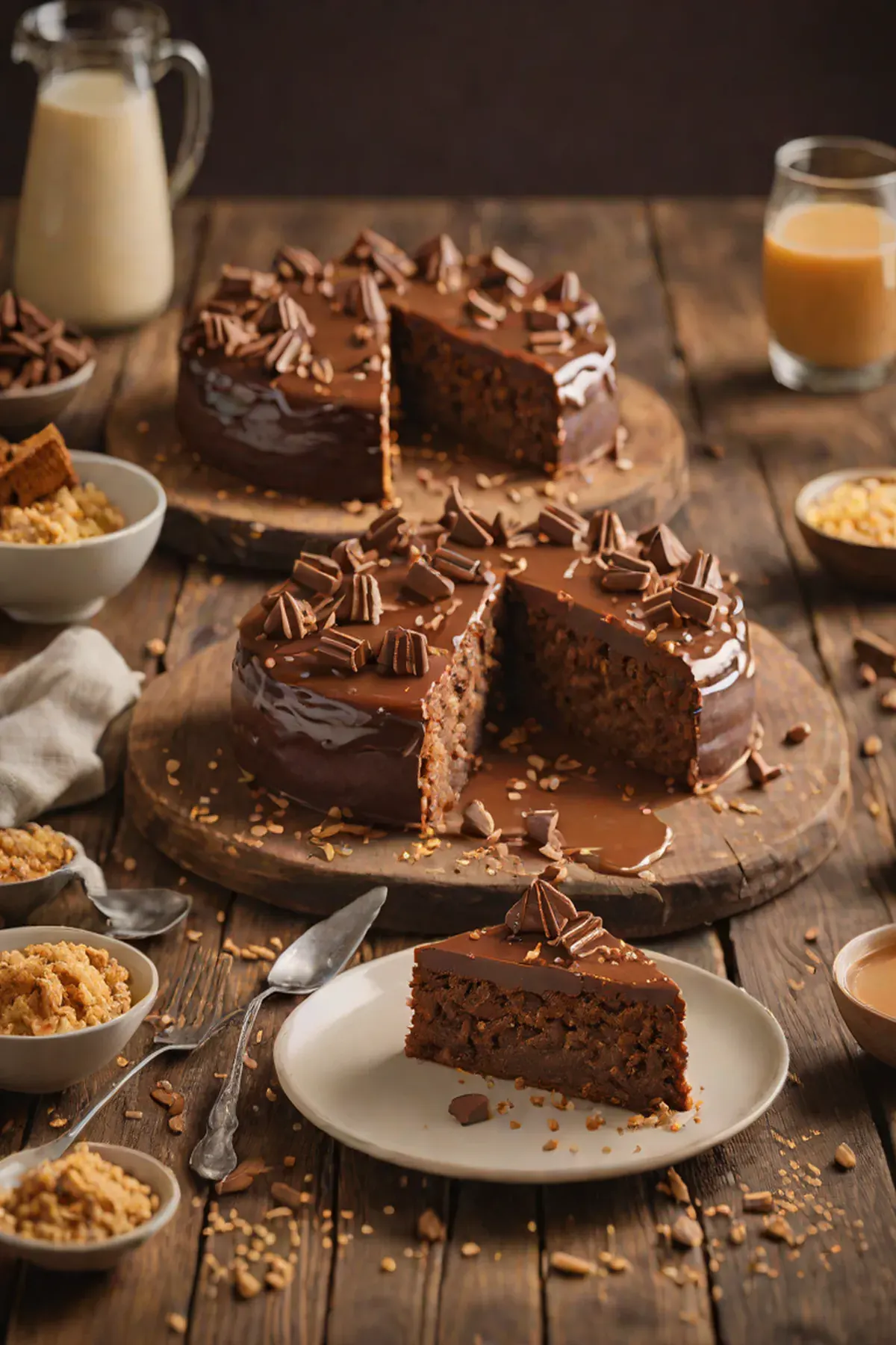 Milk Chocolate Upside-Down Cake