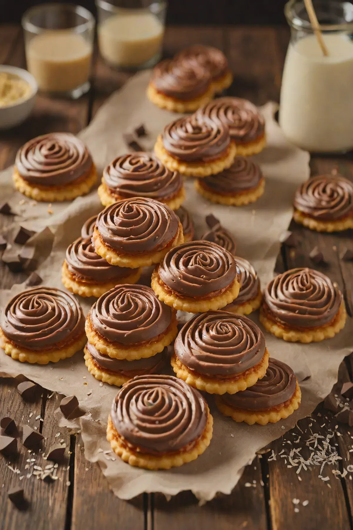 Milk Chocolate Viennese Whirls