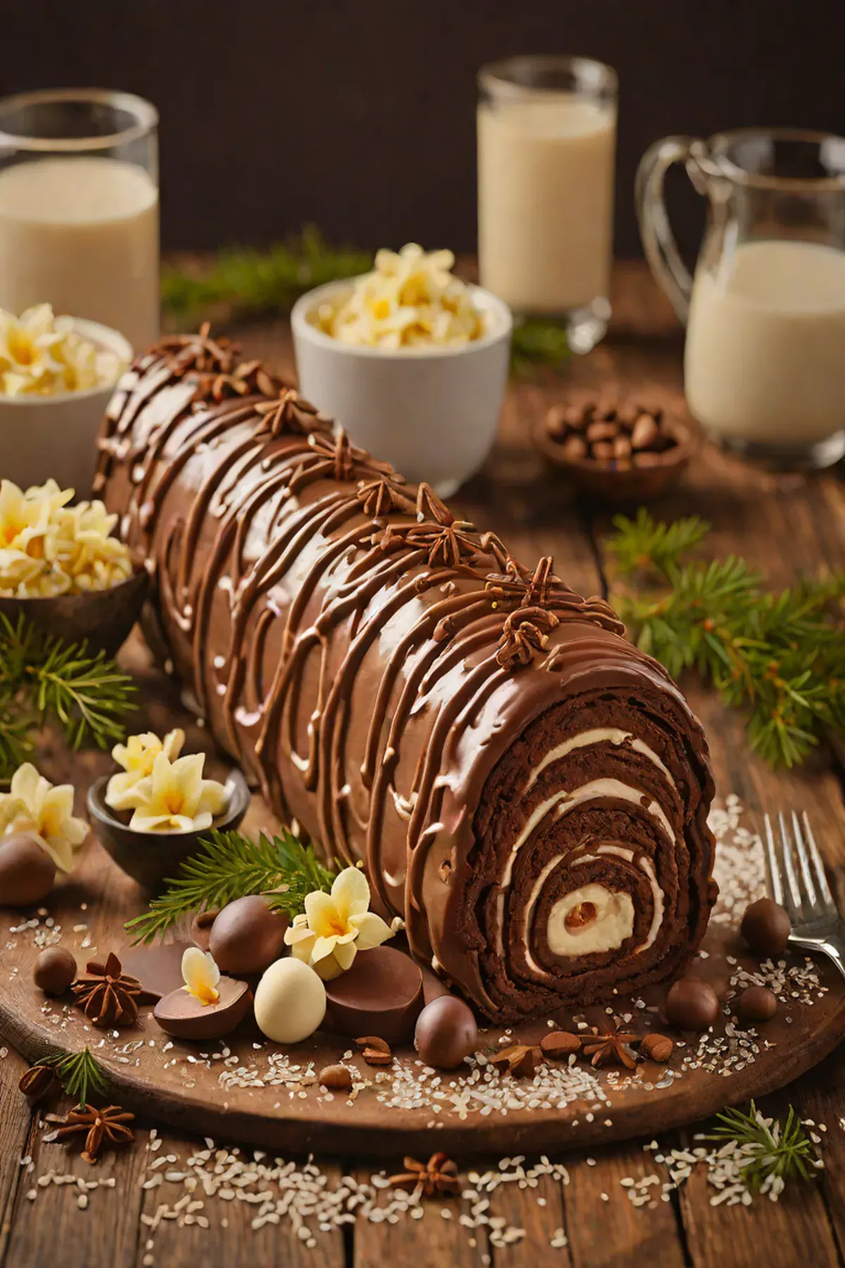 Milk Chocolate Yule Log